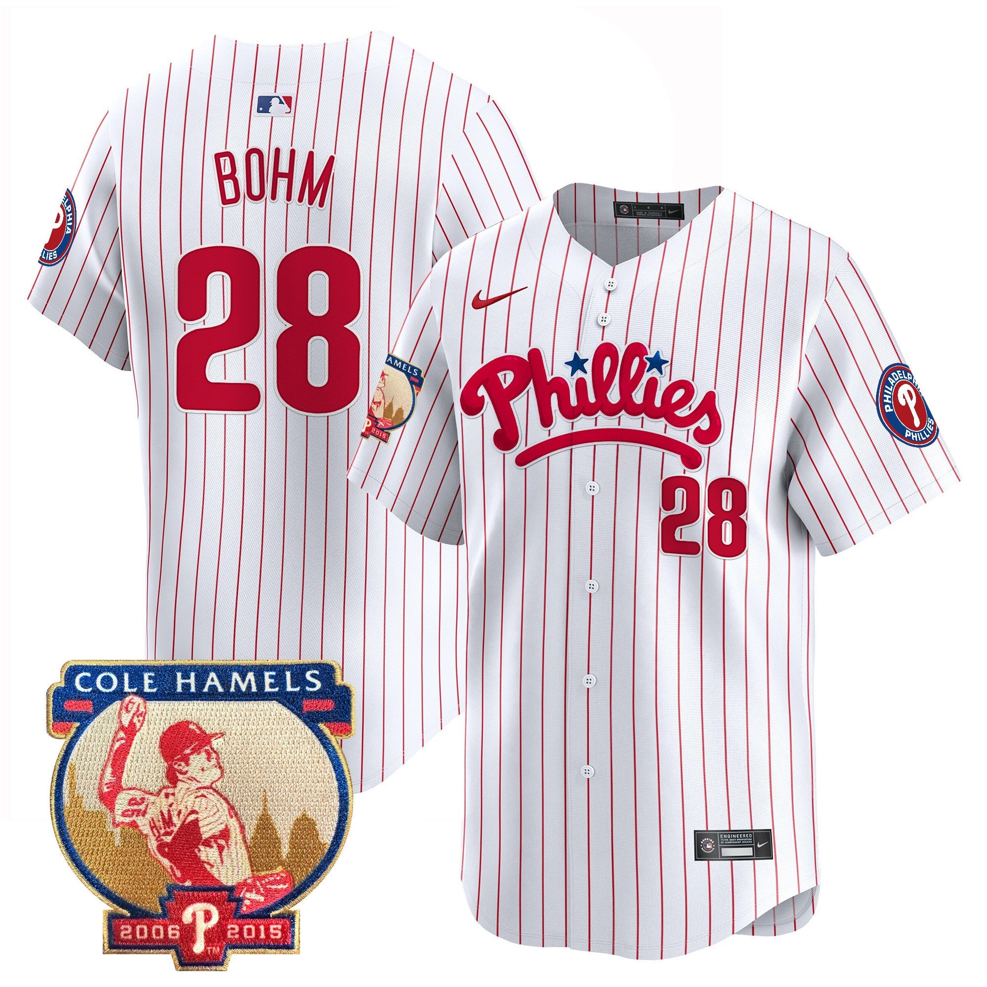 Men’s Cole Hamels Patch Vapor Premier Limited Jersey