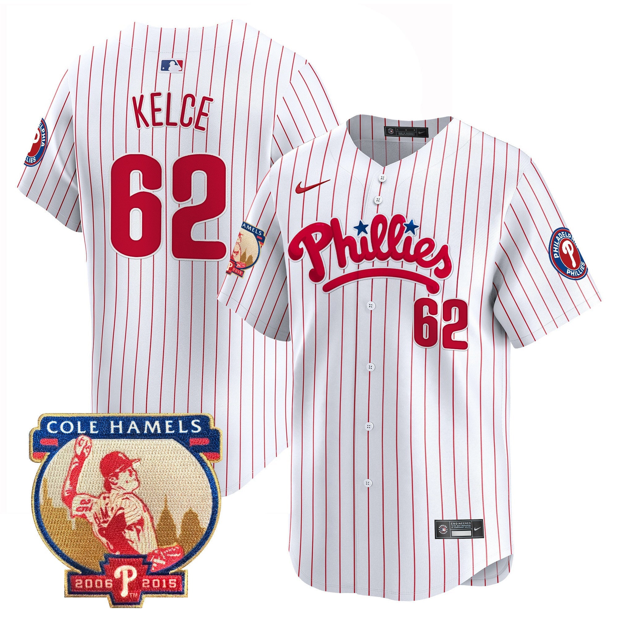 Men’s Cole Hamels Patch Vapor Premier Limited Jersey