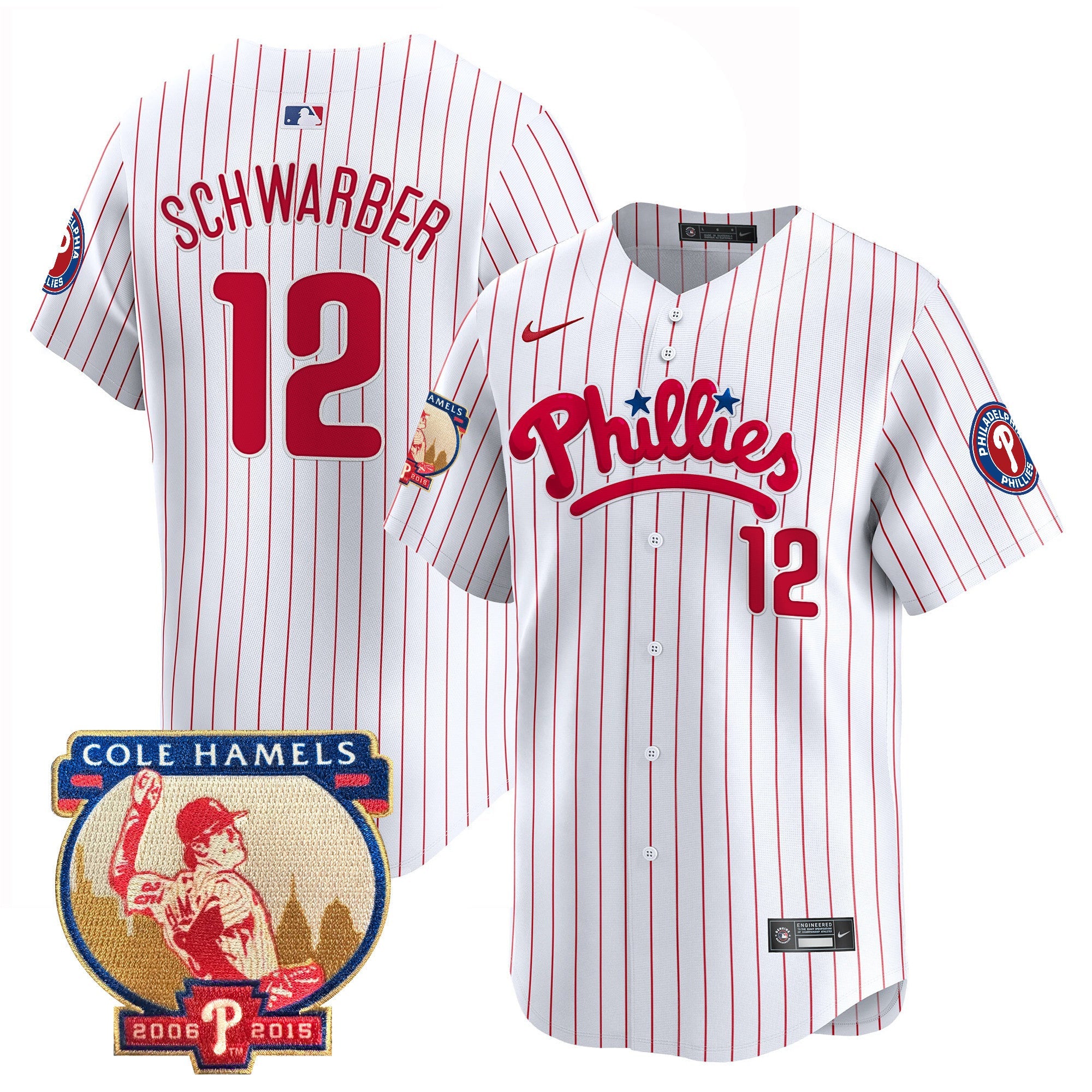 Men’s Cole Hamels Patch Vapor Premier Limited Jersey