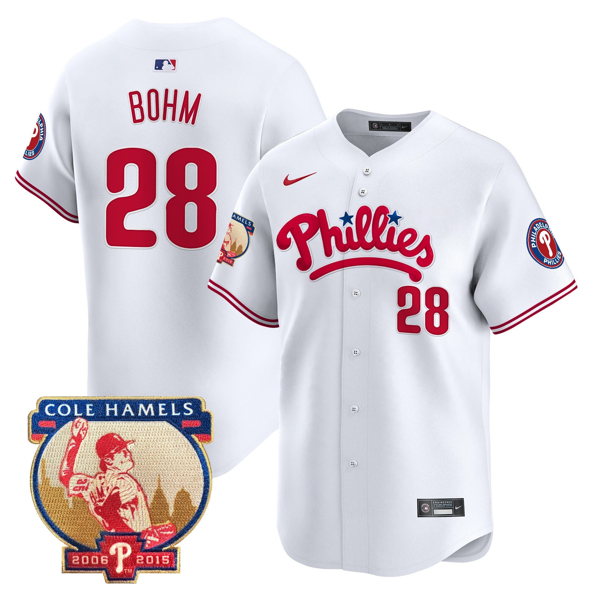 Men’s Cole Hamels Patch Vapor Premier Limited Jersey