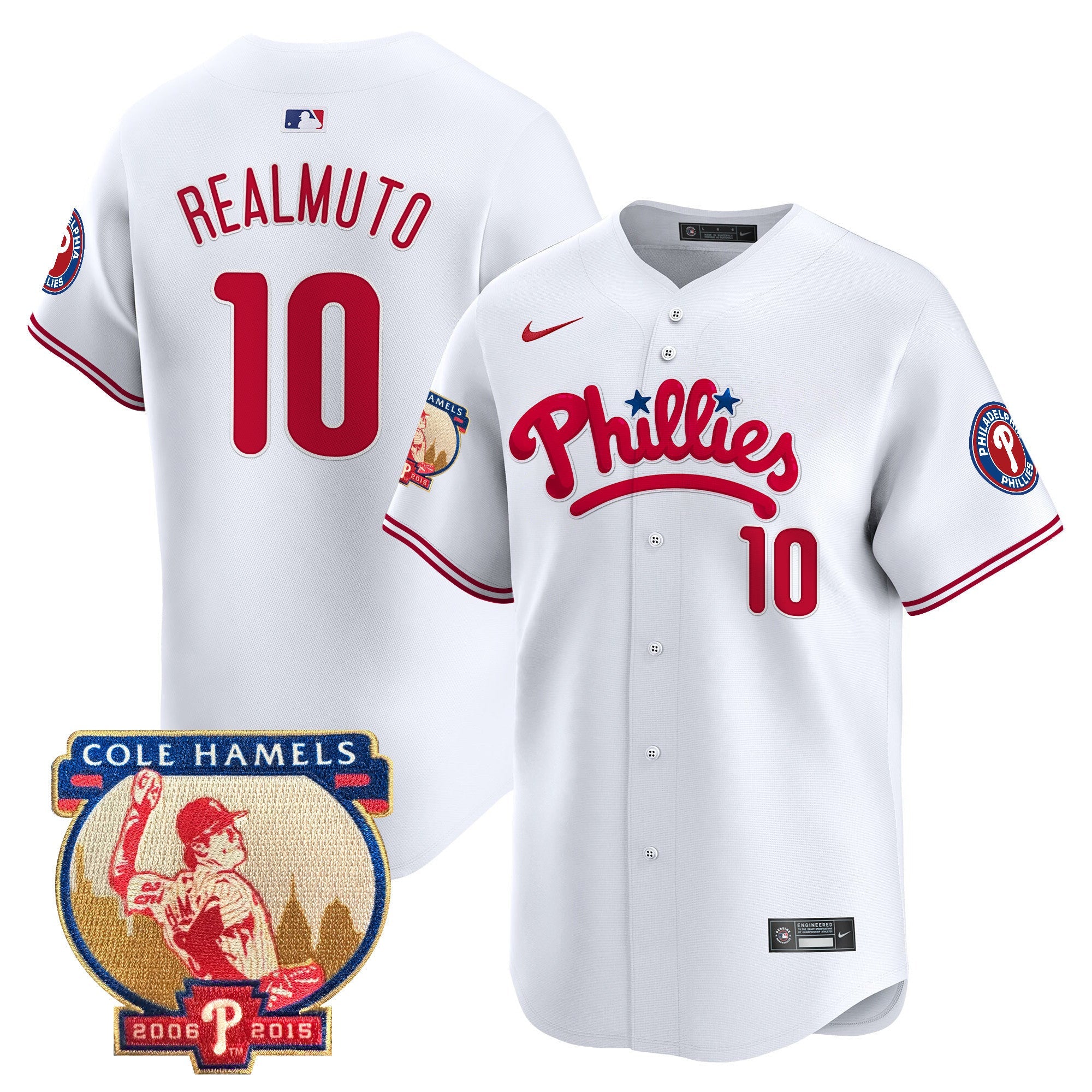 Men’s Cole Hamels Patch Vapor Premier Limited Jersey