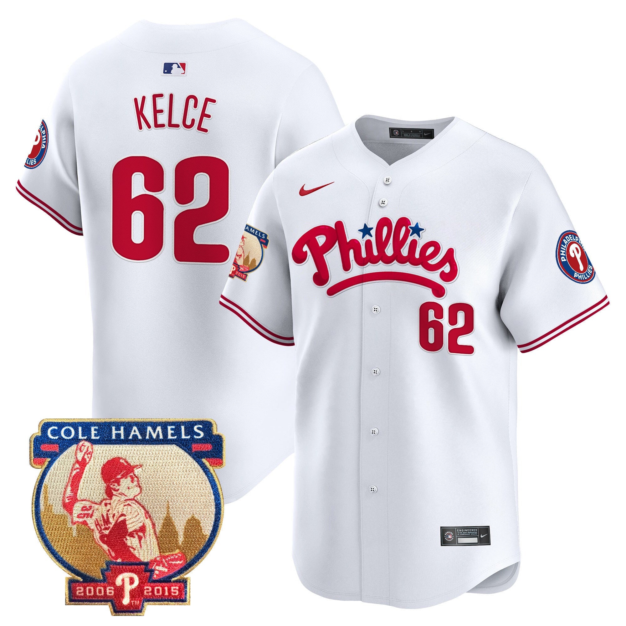 Men’s Cole Hamels Patch Vapor Premier Limited Jersey