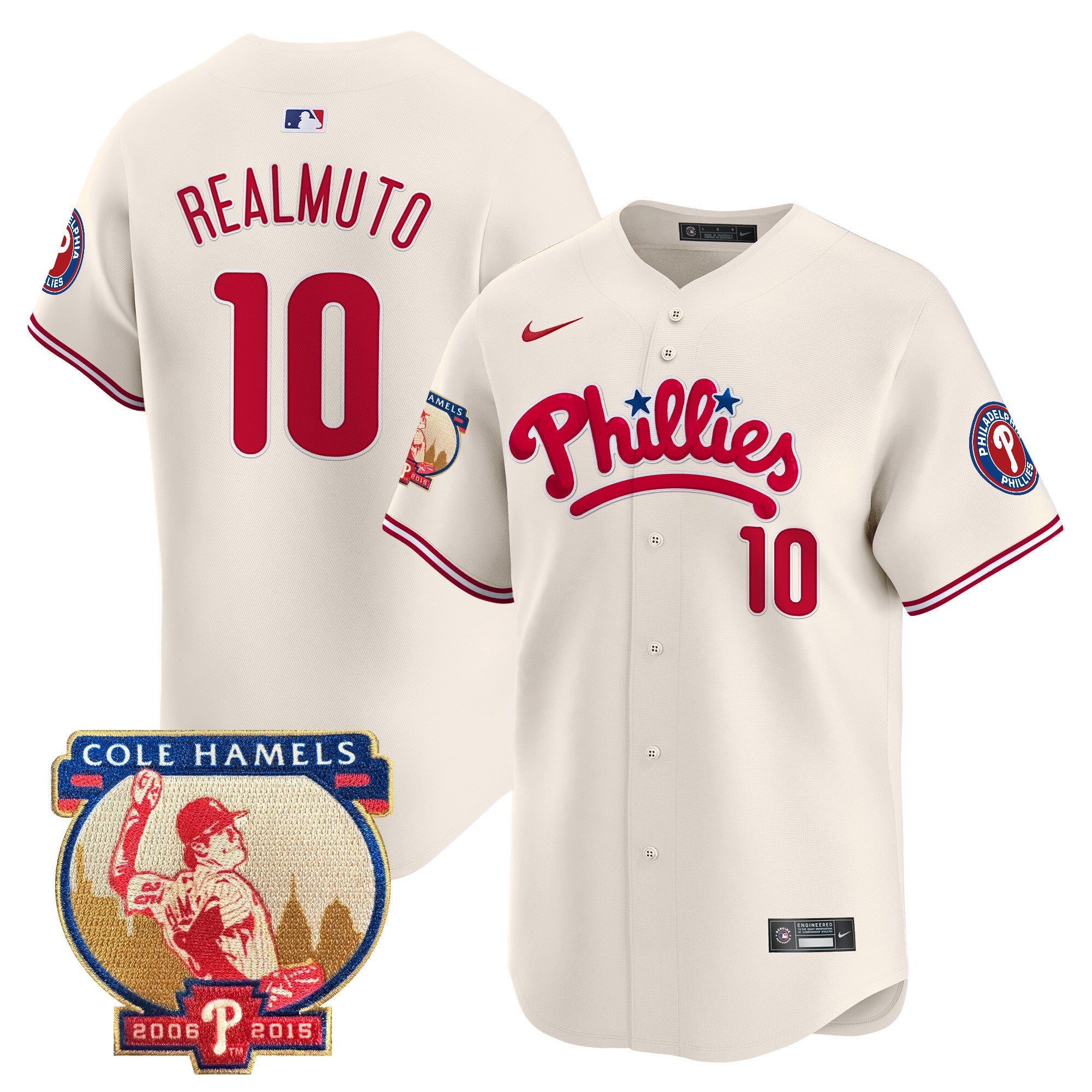 Men’s Cole Hamels Patch Vapor Premier Limited Jersey
