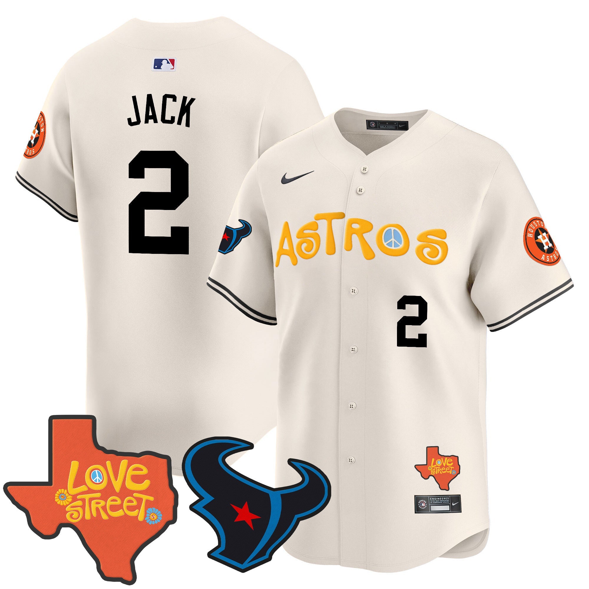 Men’s Love Street & Texans Patch Vapor Premier Limited Jersey