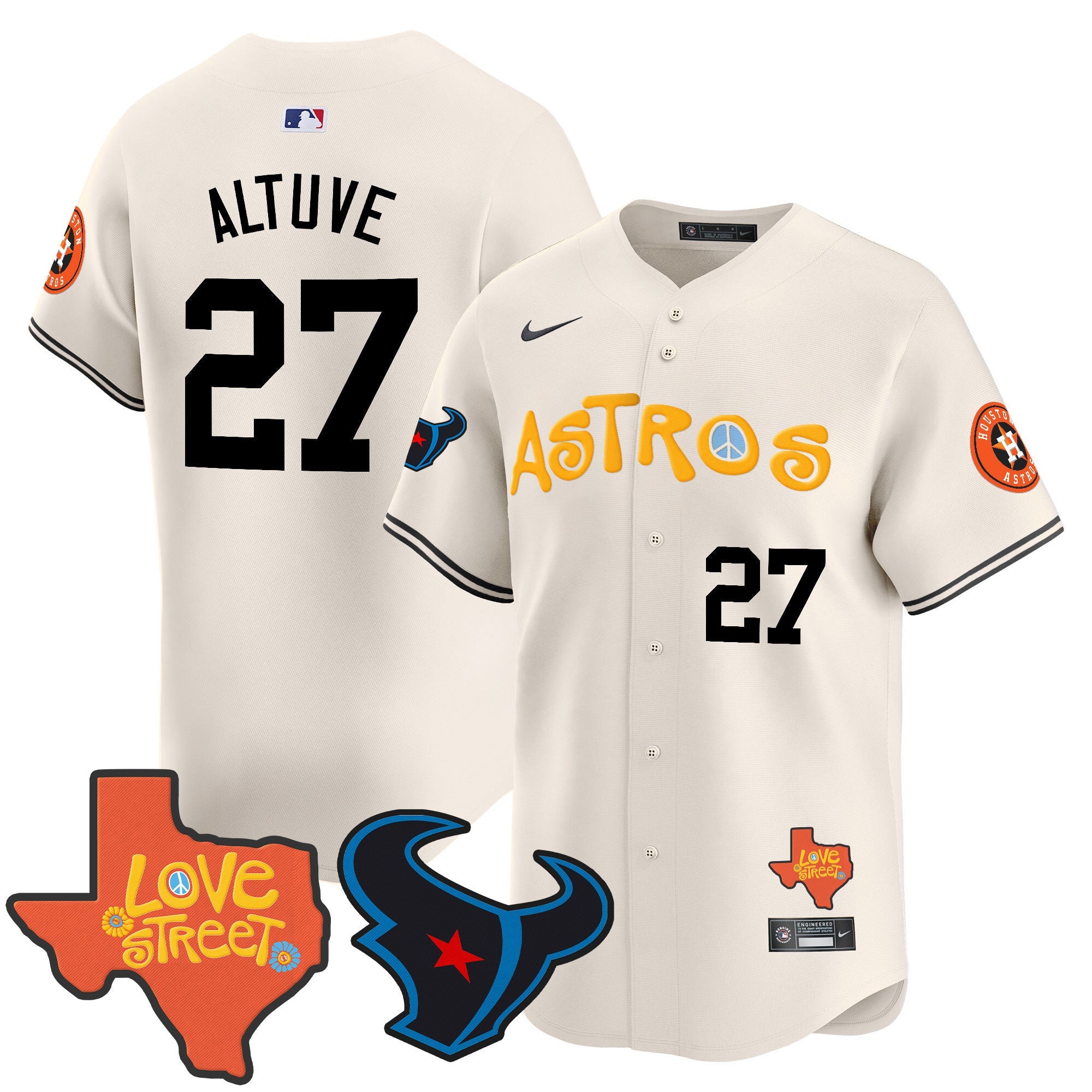 Men’s Love Street & Texans Patch Vapor Premier Limited Jersey