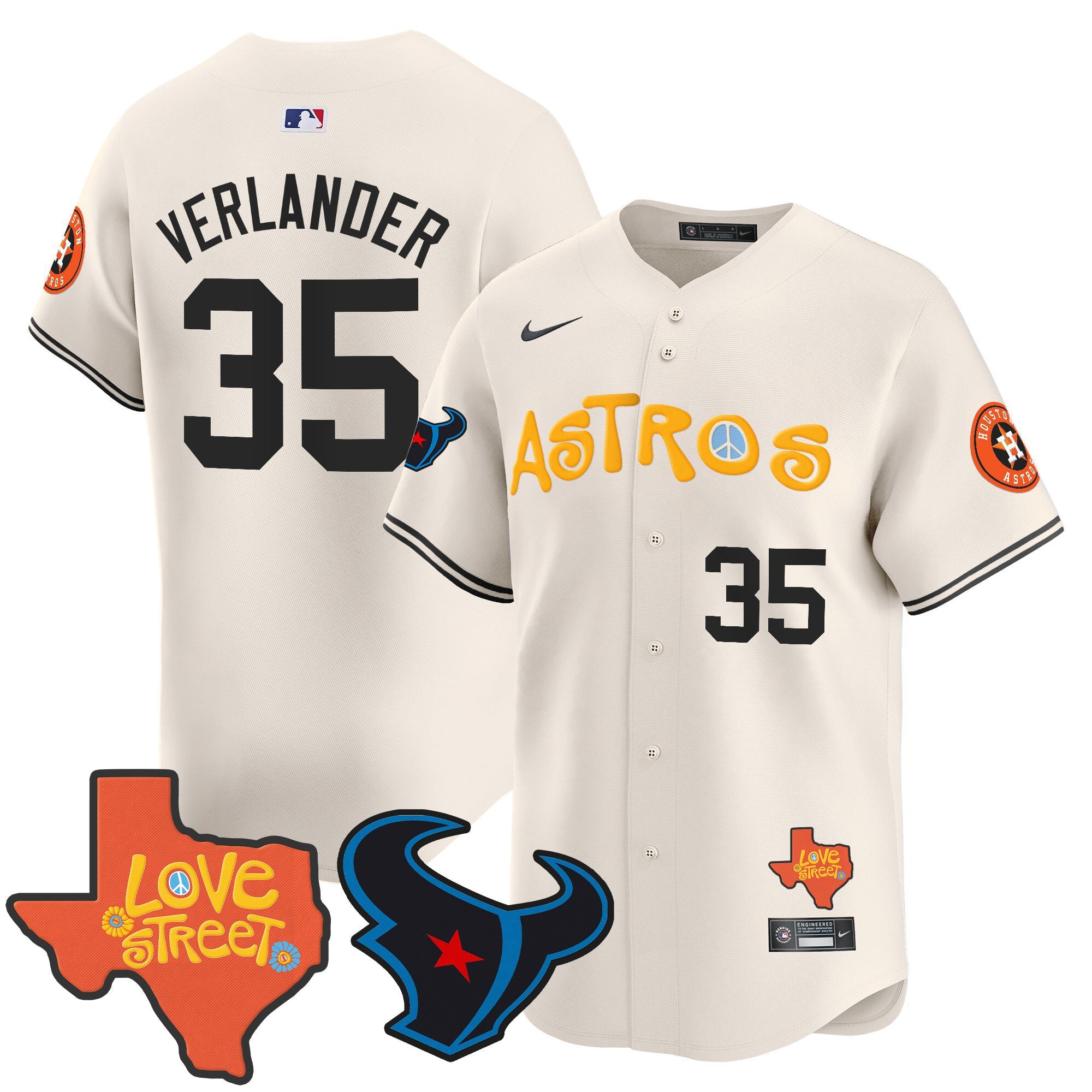 Men’s Love Street & Texans Patch Vapor Premier Limited Jersey
