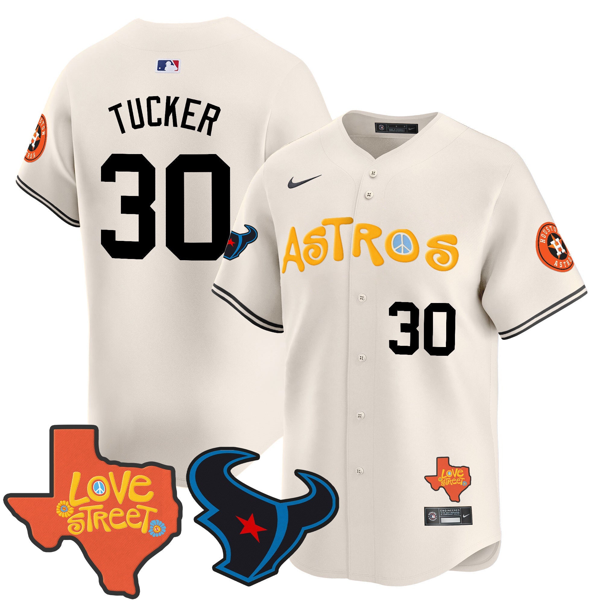 Men’s Love Street & Texans Patch Vapor Premier Limited Jersey