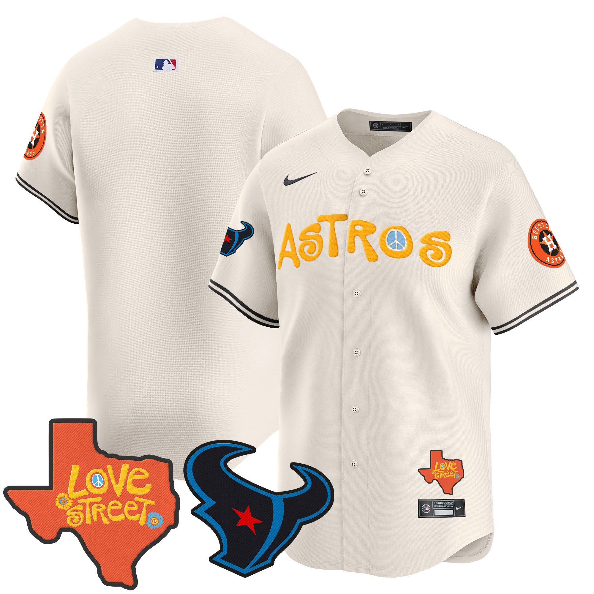 Men’s Love Street & Texans Patch Vapor Premier Limited Jersey
