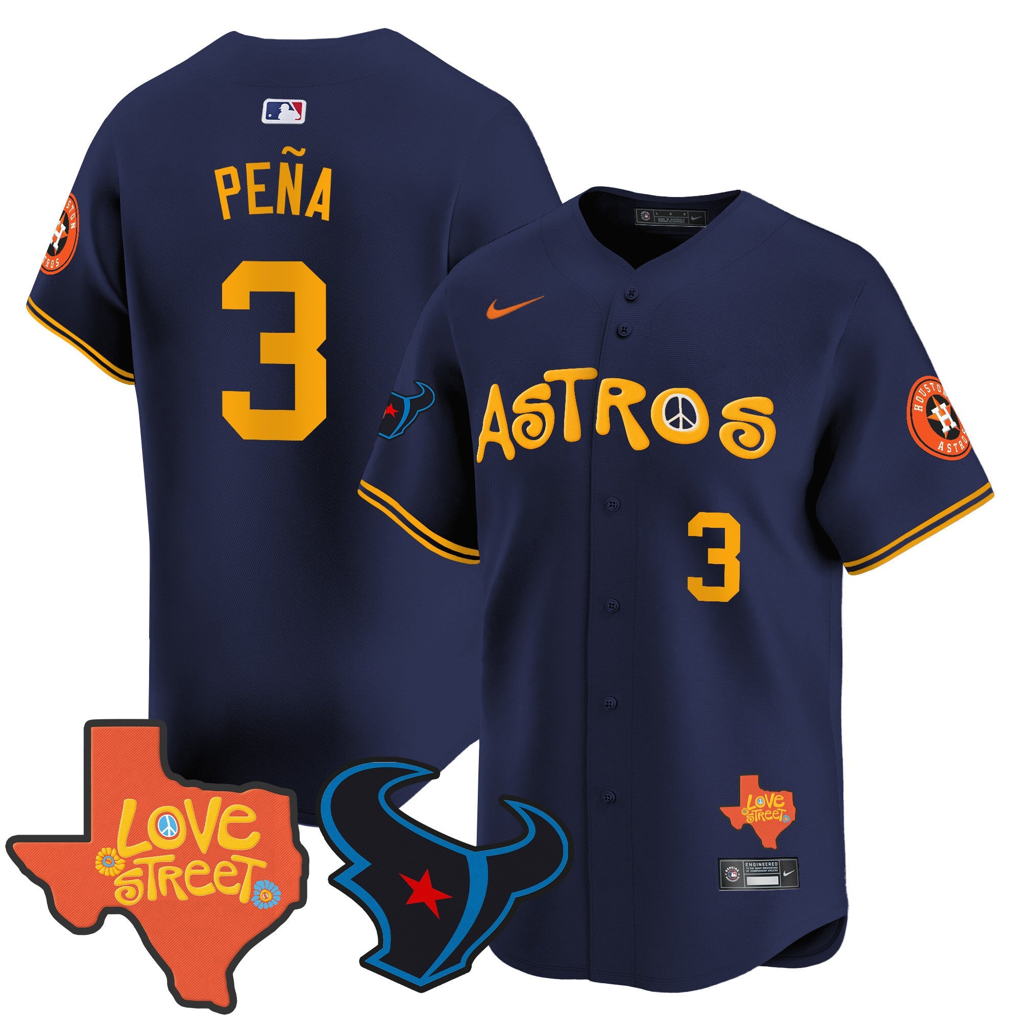 Men’s Love Street & Texans Patch Vapor Premier Limited Jersey