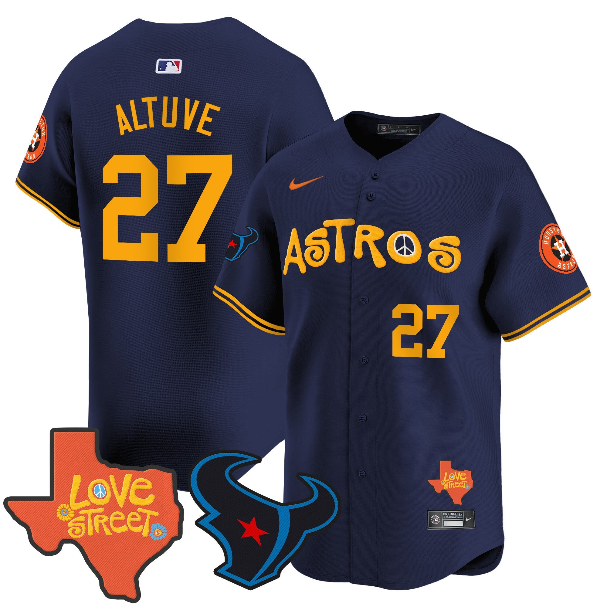Men’s Love Street & Texans Patch Vapor Premier Limited Jersey