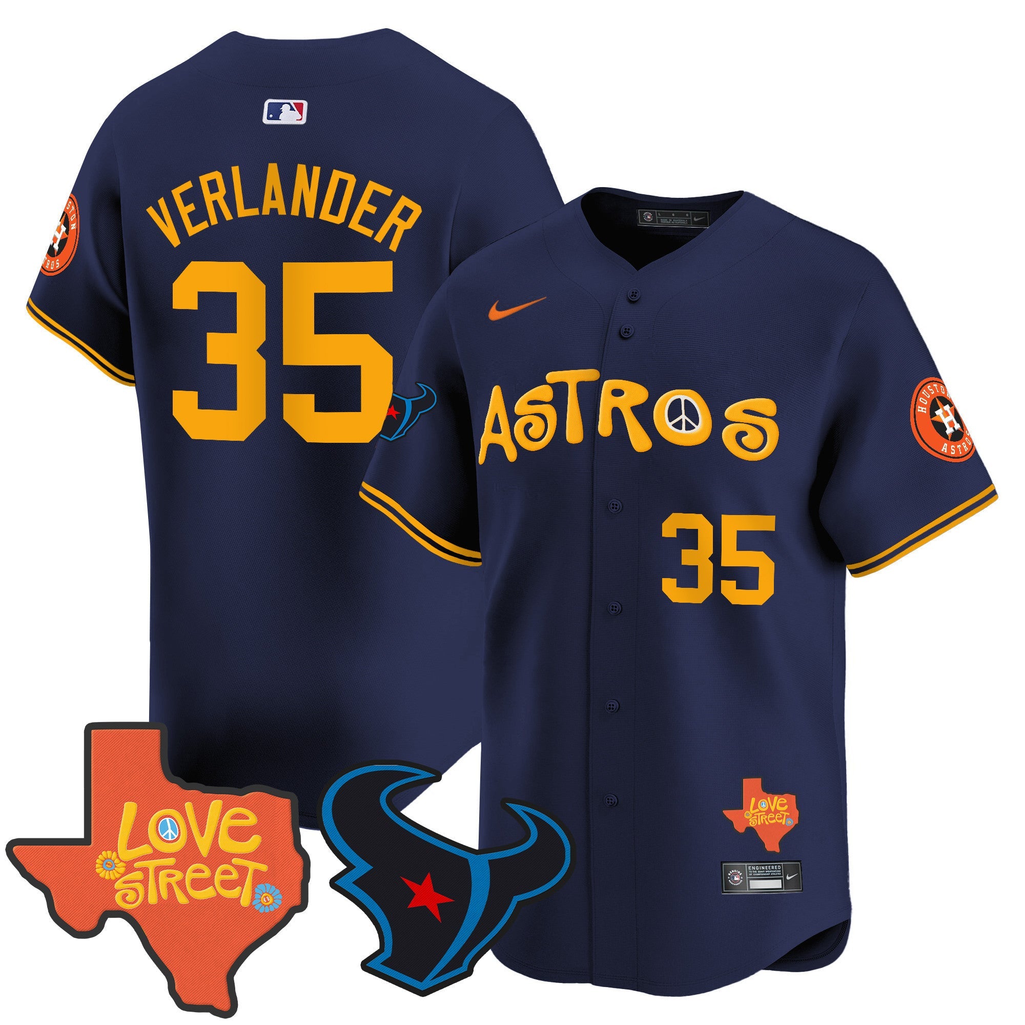 Men’s Love Street & Texans Patch Vapor Premier Limited Jersey