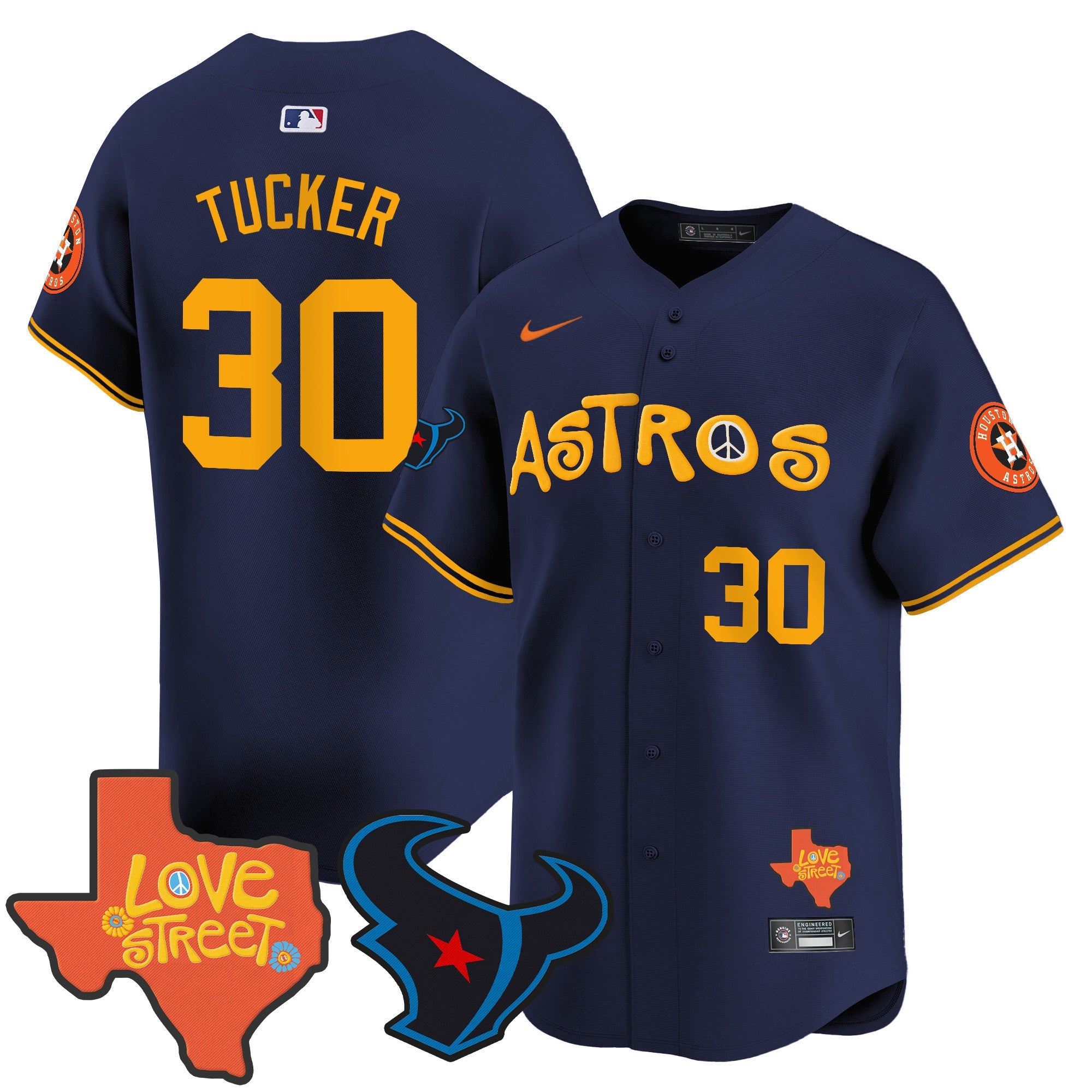 Men’s Love Street & Texans Patch Vapor Premier Limited Jersey
