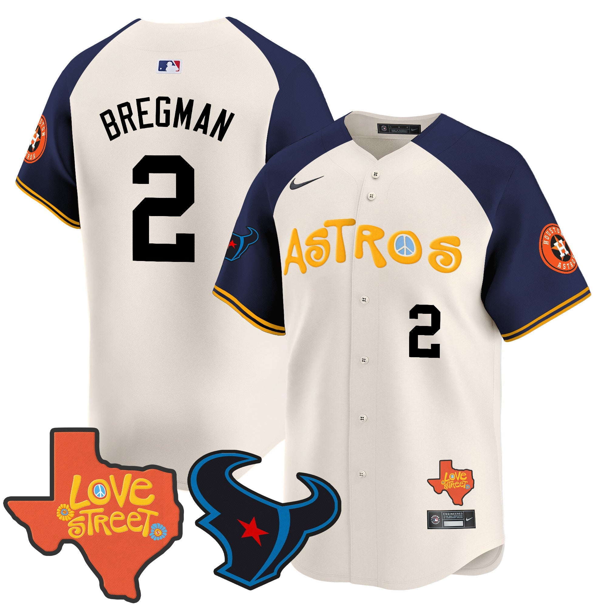Men’s Love Street & Texans Patch Vapor Premier Limited Jersey