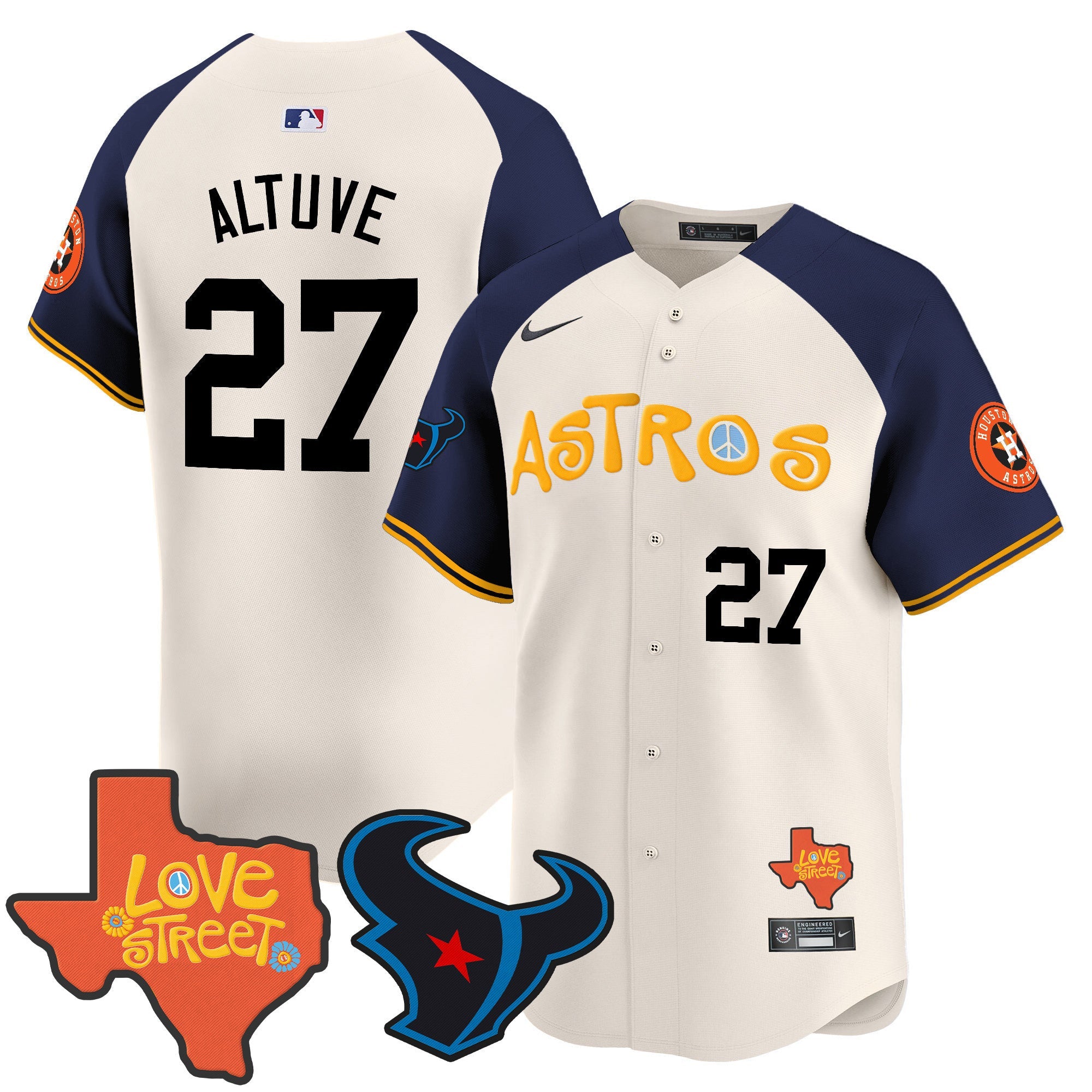 Men’s Love Street & Texans Patch Vapor Premier Limited Jersey