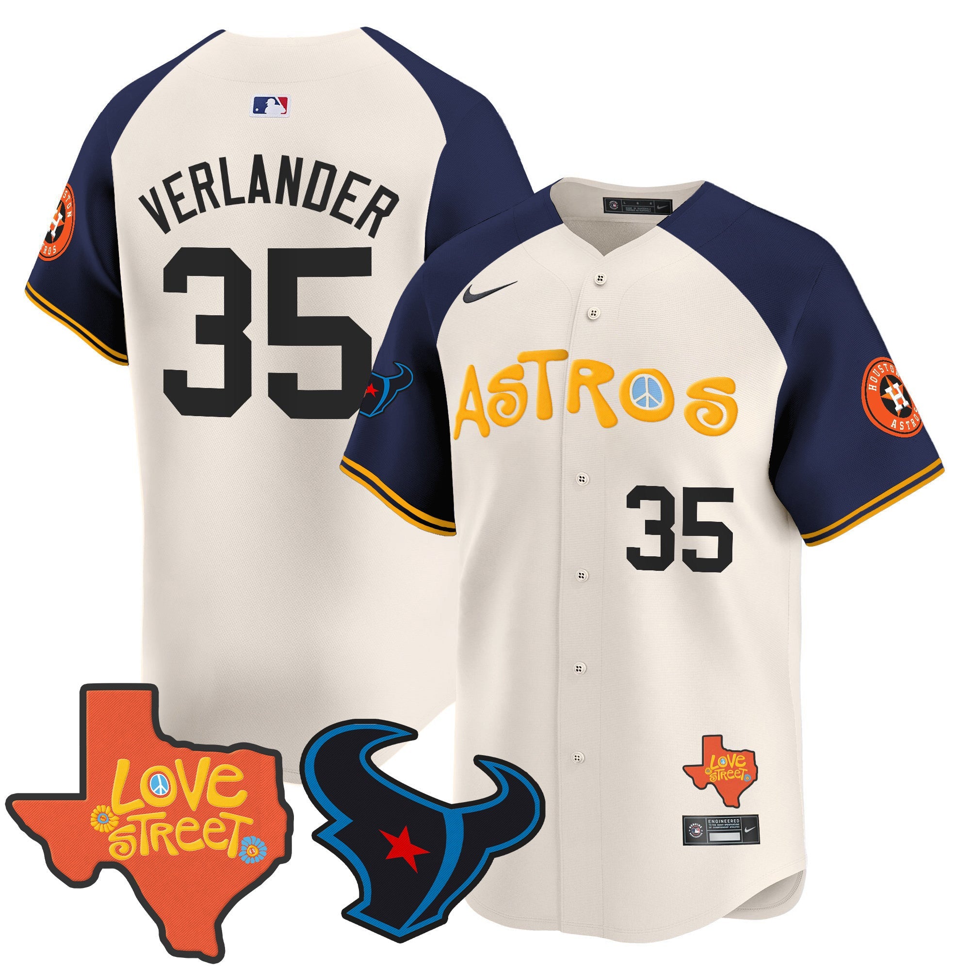 Men’s Love Street & Texans Patch Vapor Premier Limited Jersey