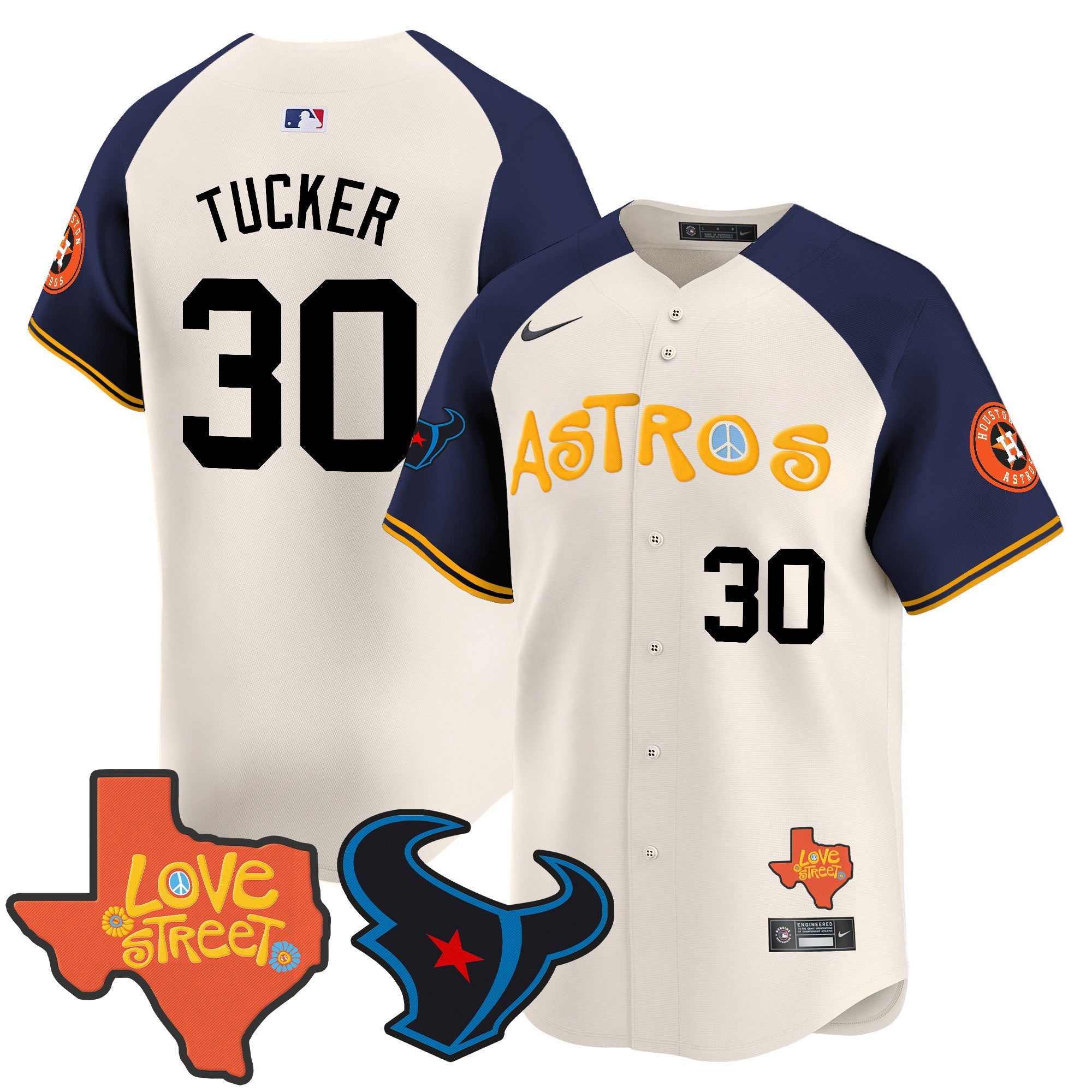 Men’s Love Street & Texans Patch Vapor Premier Limited Jersey