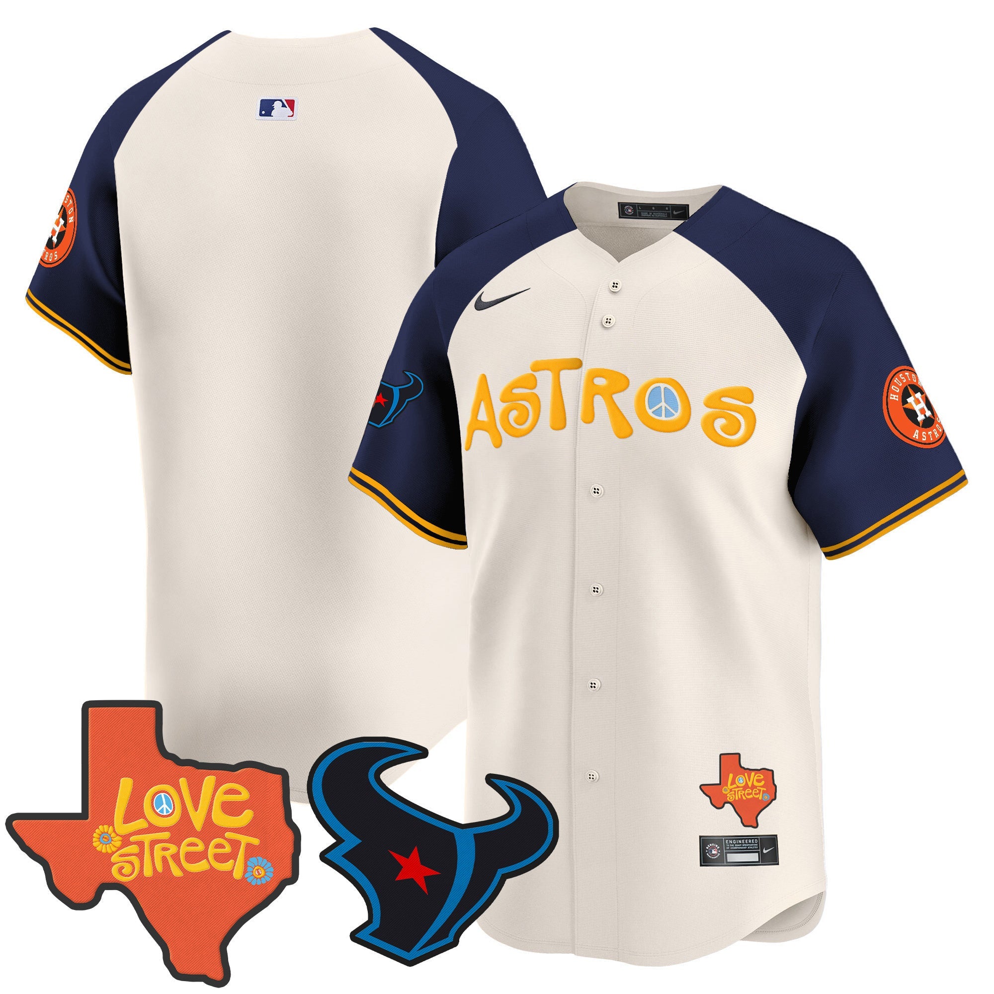 Men’s Love Street & Texans Patch Vapor Premier Limited Jersey