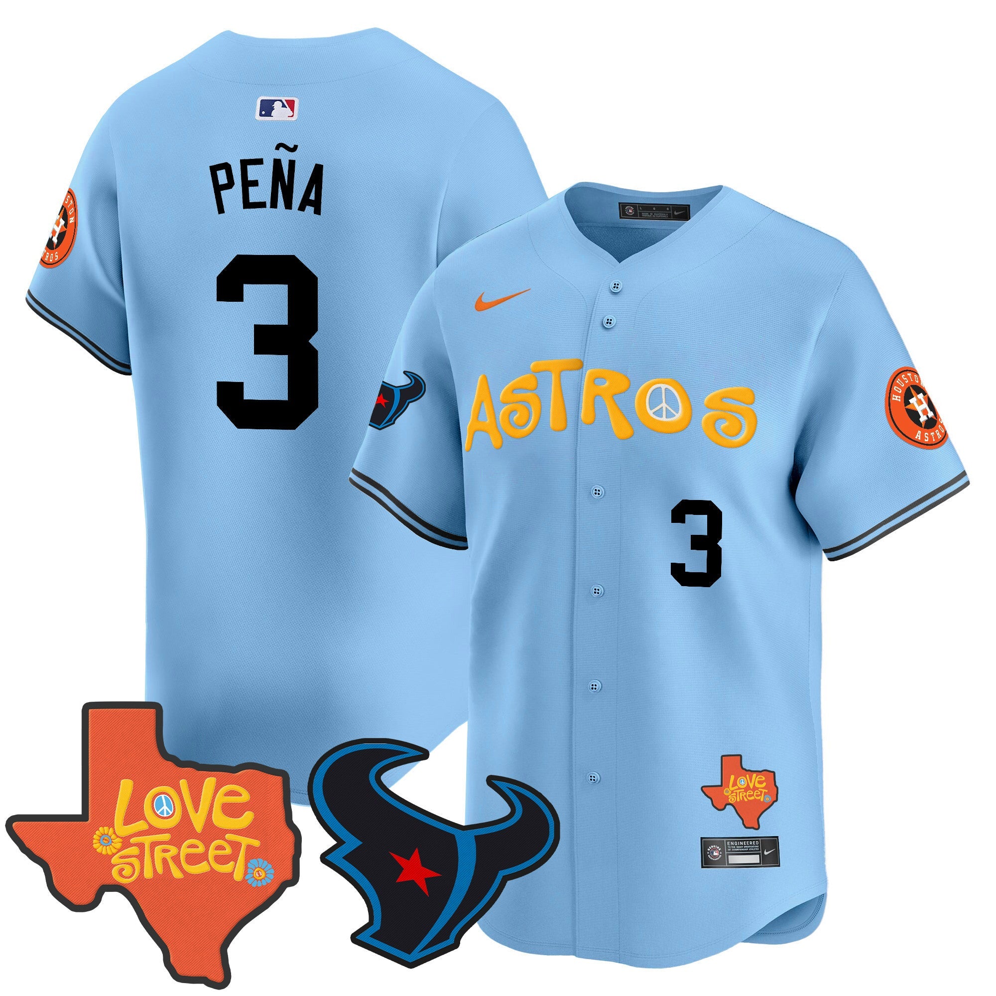 Men’s Love Street & Texans Patch Vapor Premier Limited Jersey