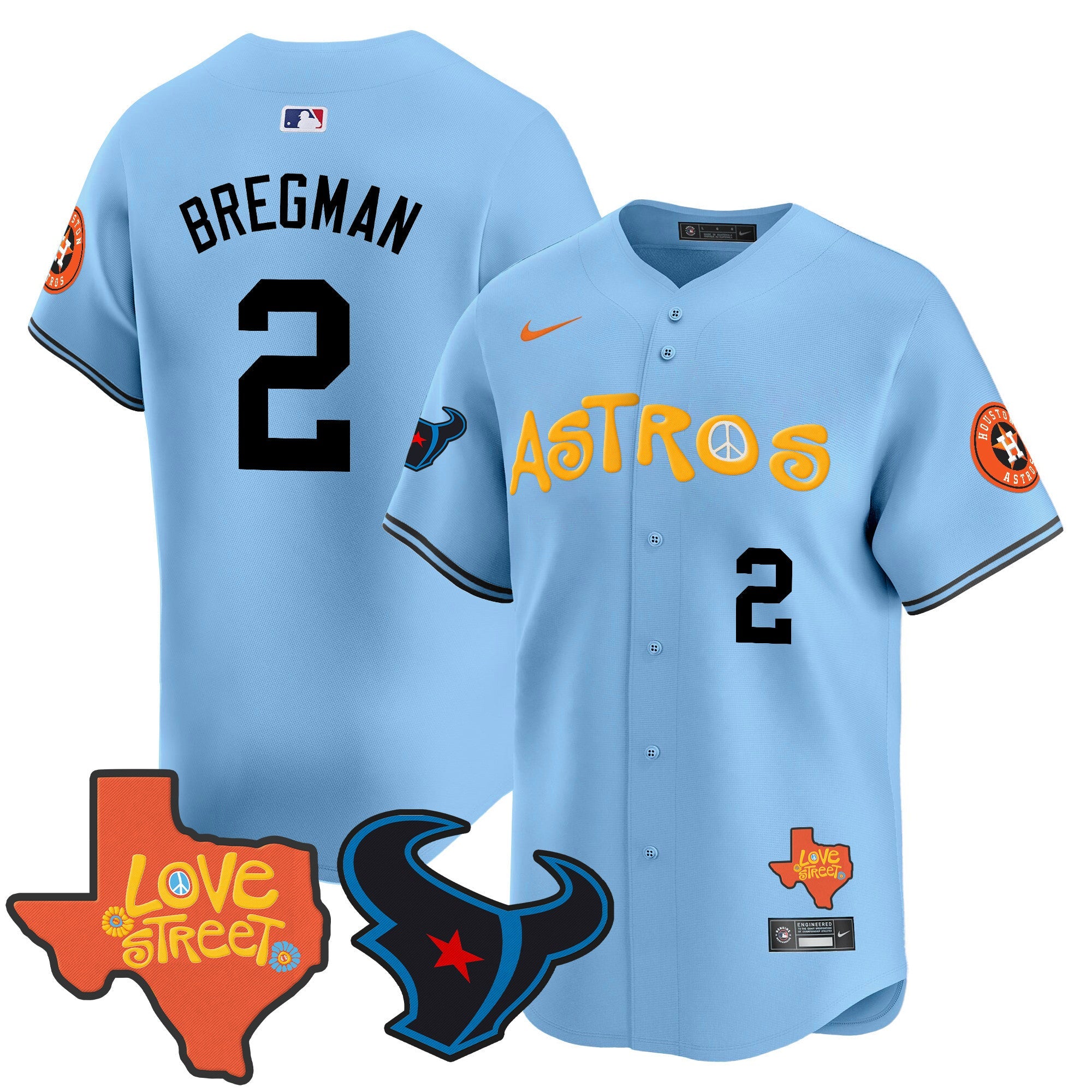 Men’s Love Street & Texans Patch Vapor Premier Limited Jersey