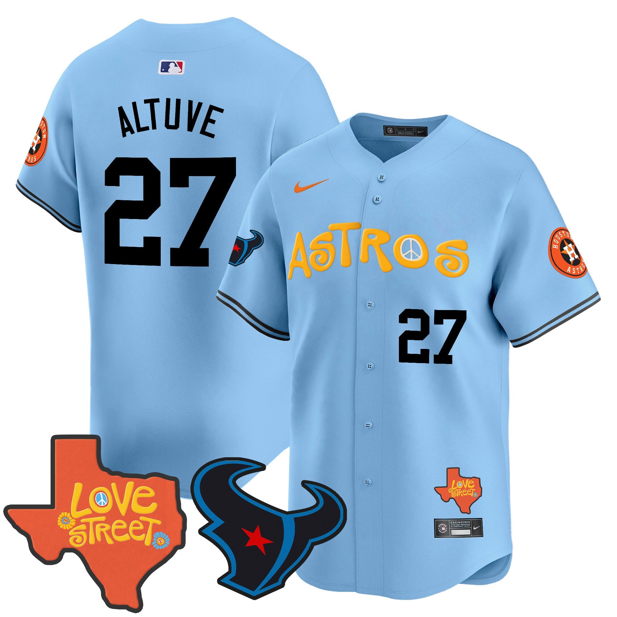 Men’s Love Street & Texans Patch Vapor Premier Limited Jersey