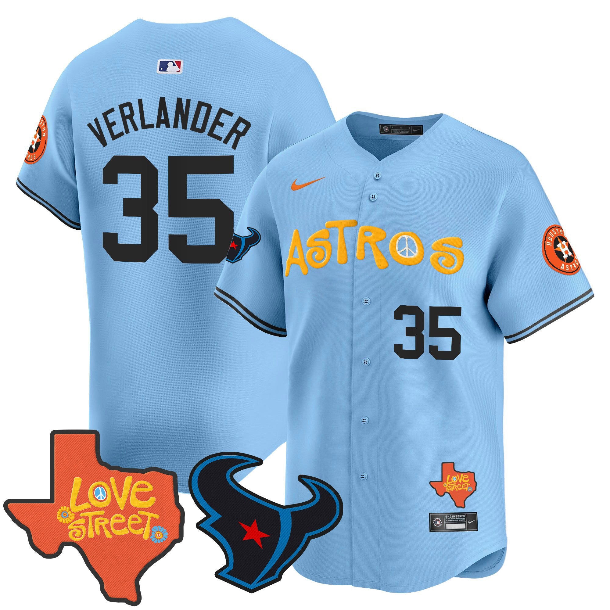 Men’s Love Street & Texans Patch Vapor Premier Limited Jersey