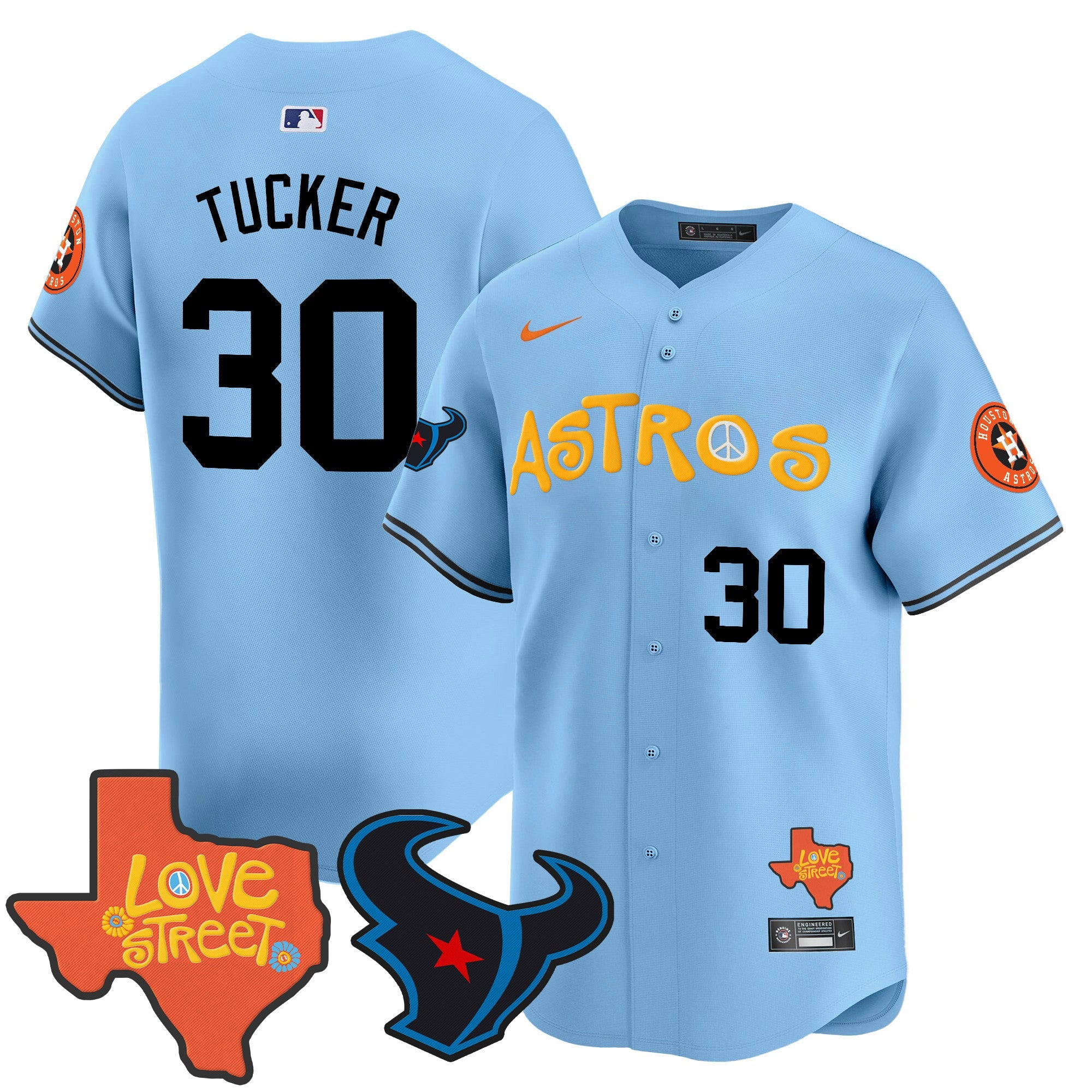 Men’s Love Street & Texans Patch Vapor Premier Limited Jersey