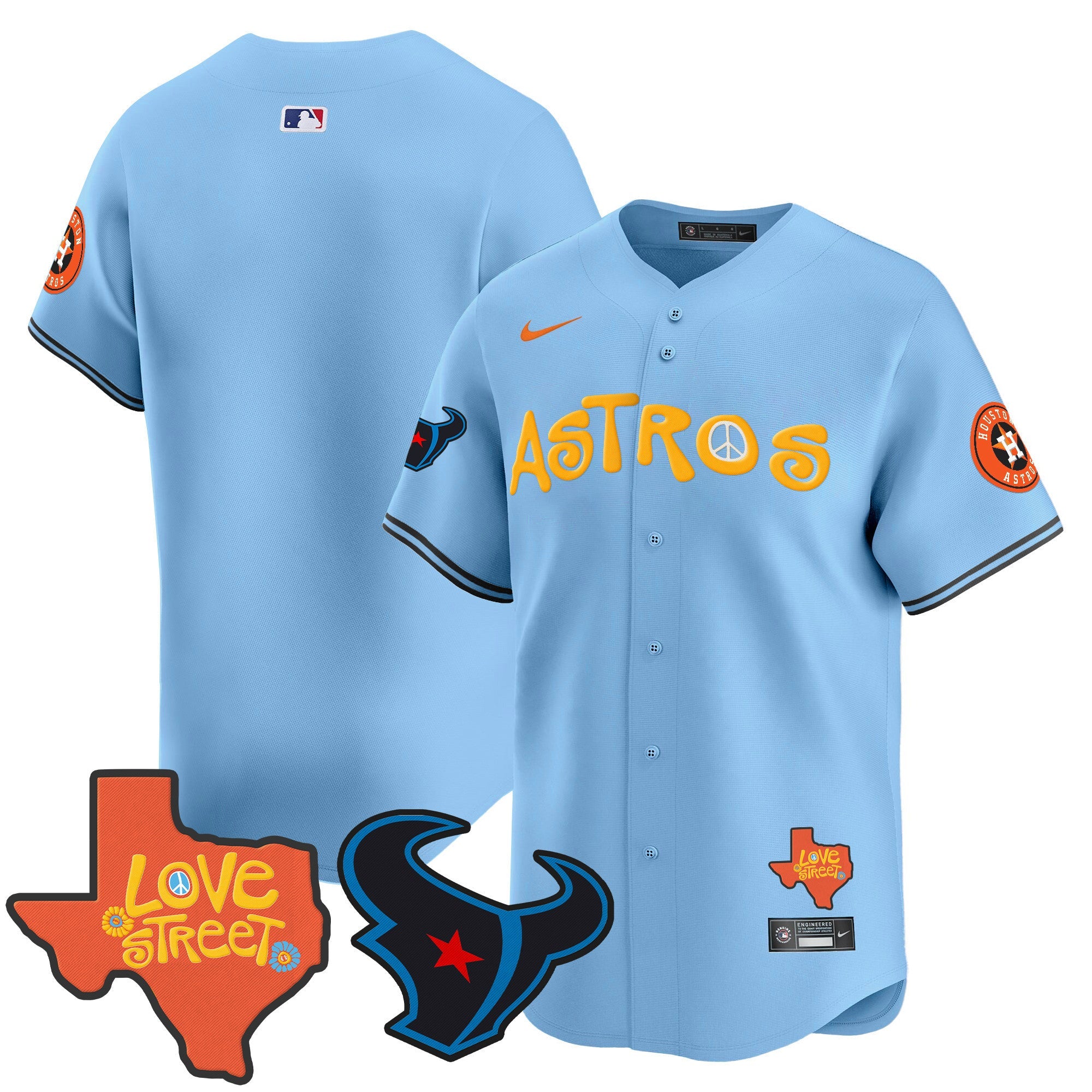 Men’s Love Street & Texans Patch Vapor Premier Limited Jersey