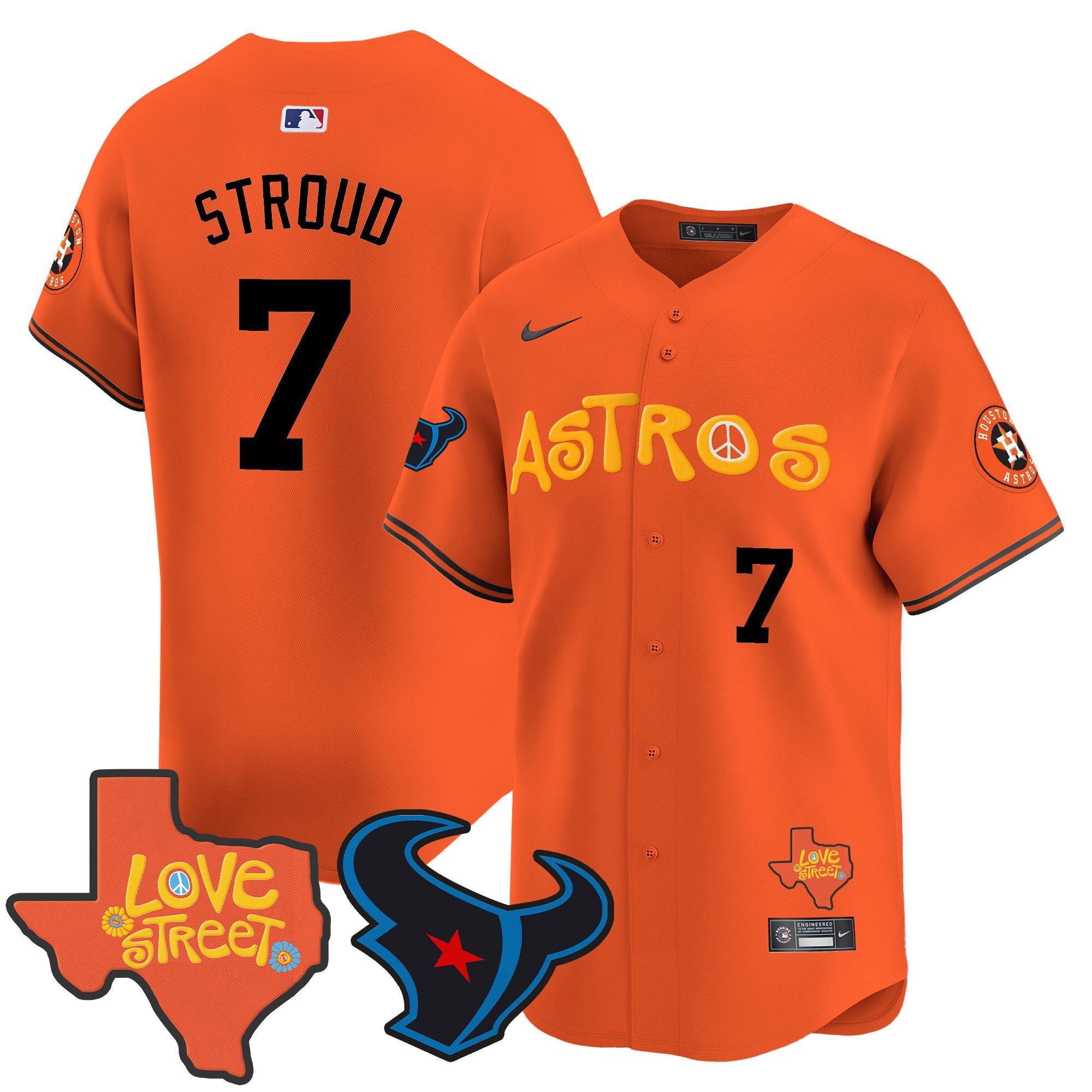 Men’s Love Street & Texans Patch Vapor Premier Limited Jersey