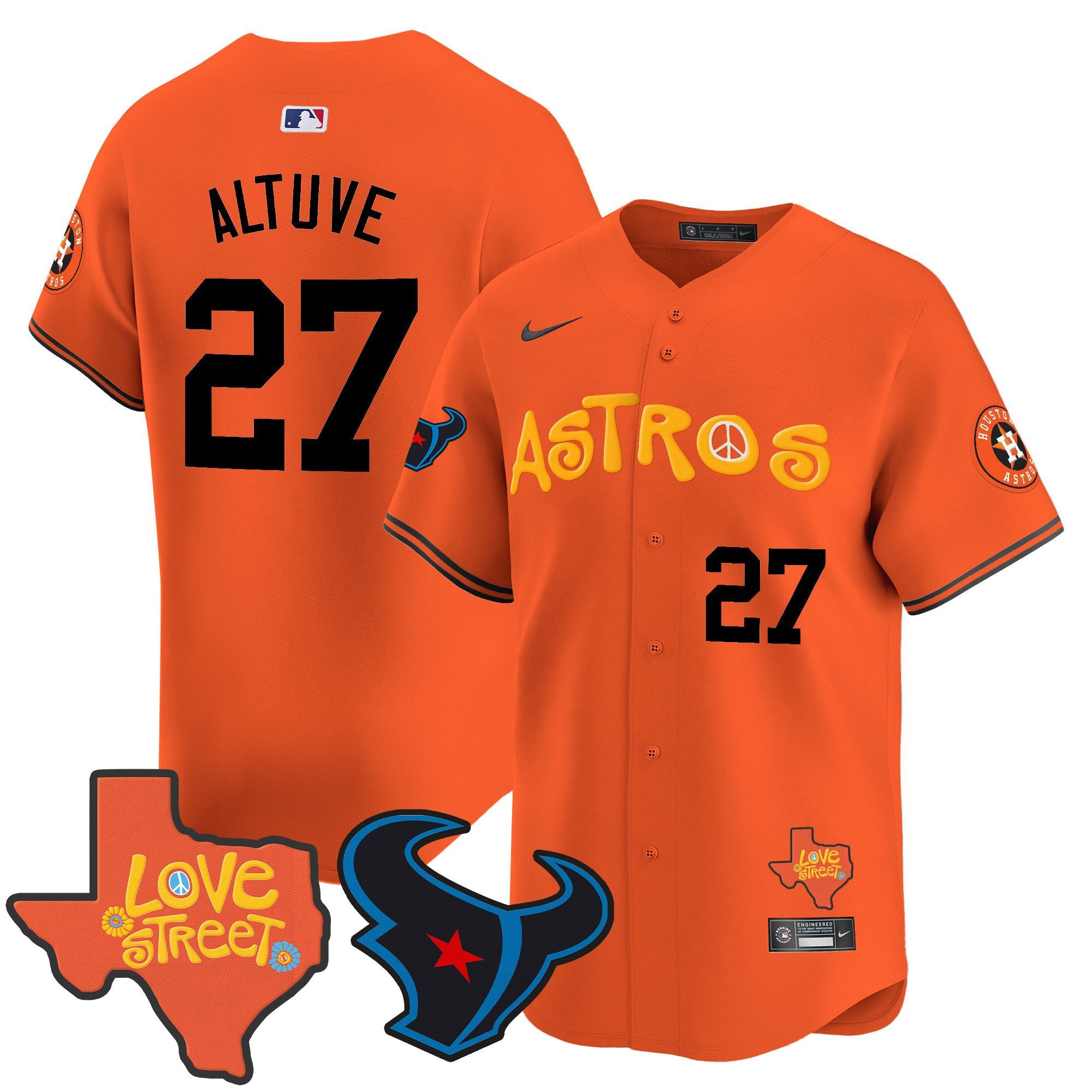 Men’s Love Street & Texans Patch Vapor Premier Limited Jersey