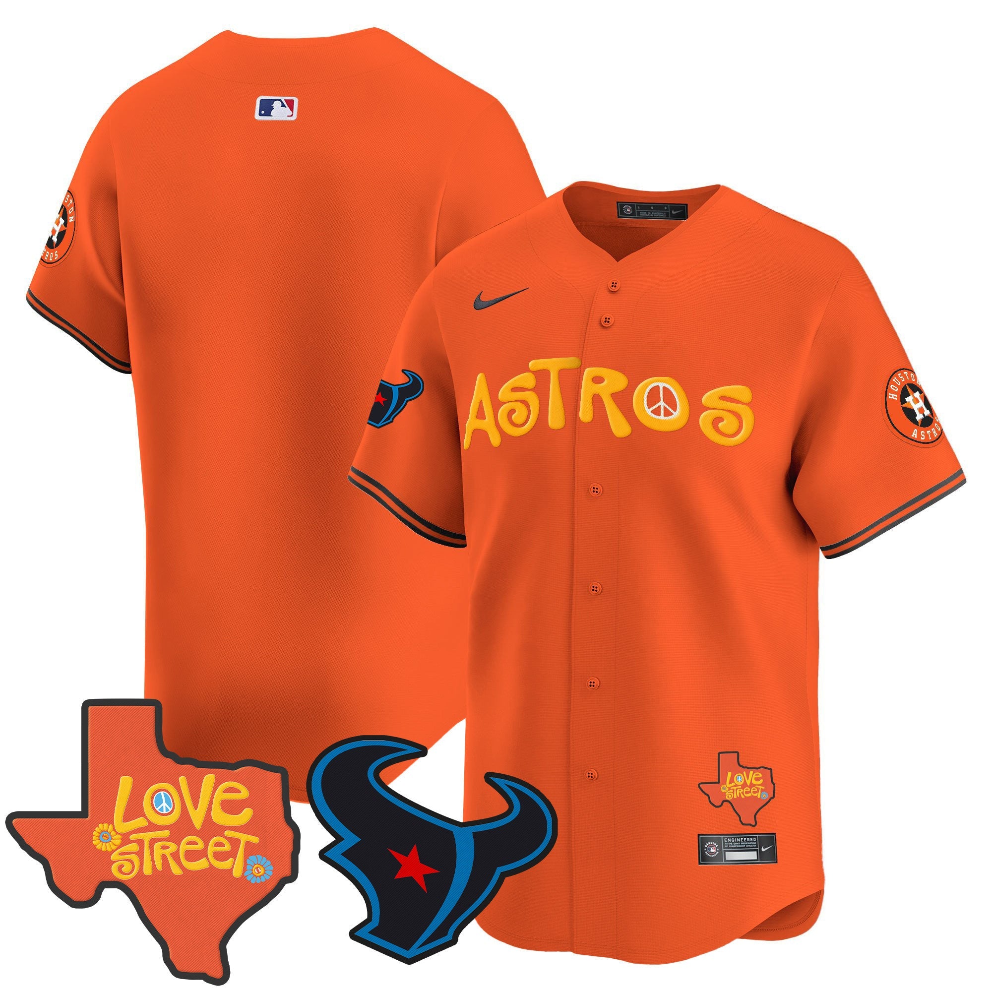 Men’s Love Street & Texans Patch Vapor Premier Limited Jersey