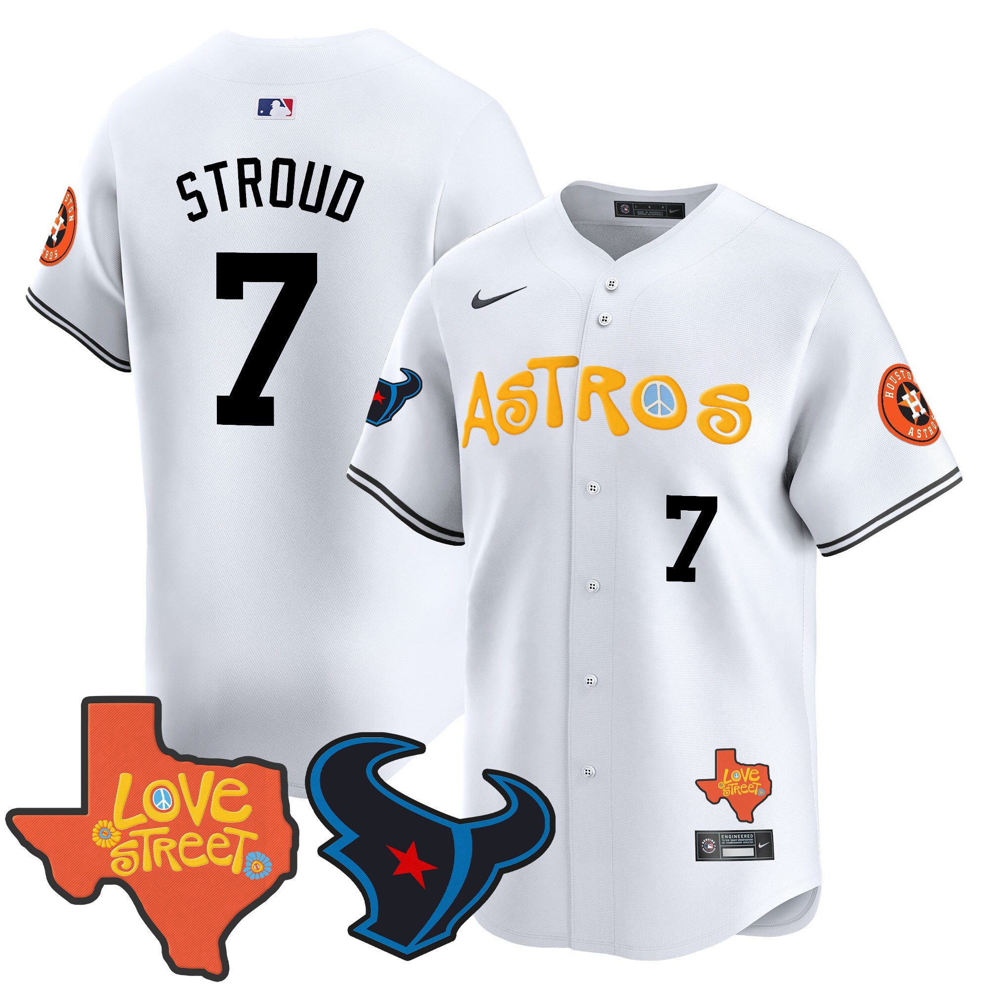 Men’s Love Street & Texans Patch Vapor Premier Limited Jersey