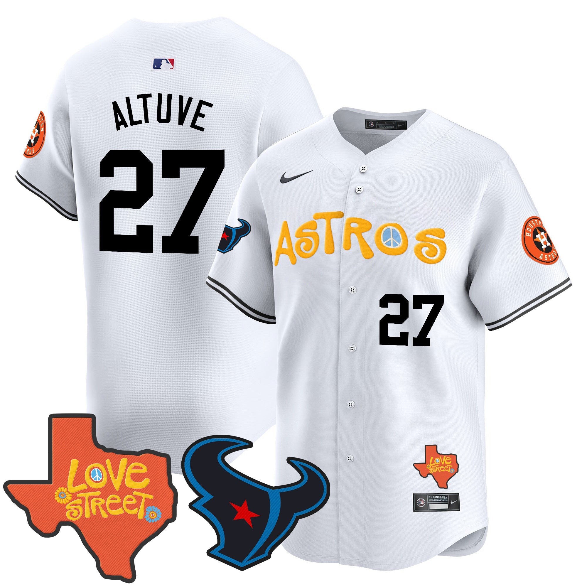Men’s Love Street & Texans Patch Vapor Premier Limited Jersey