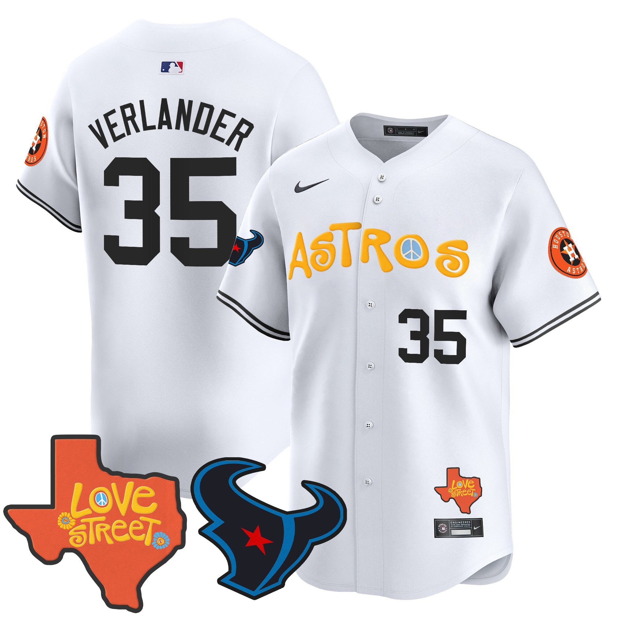 Men’s Love Street & Texans Patch Vapor Premier Limited Jersey