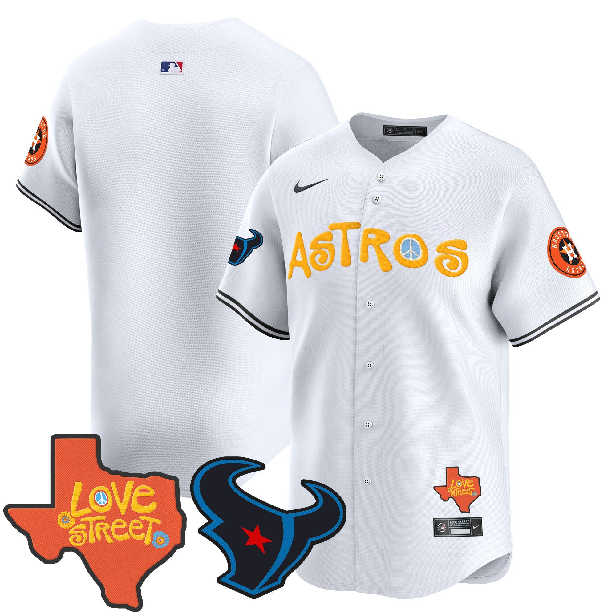 Men’s Love Street & Texans Patch Vapor Premier Limited Jersey