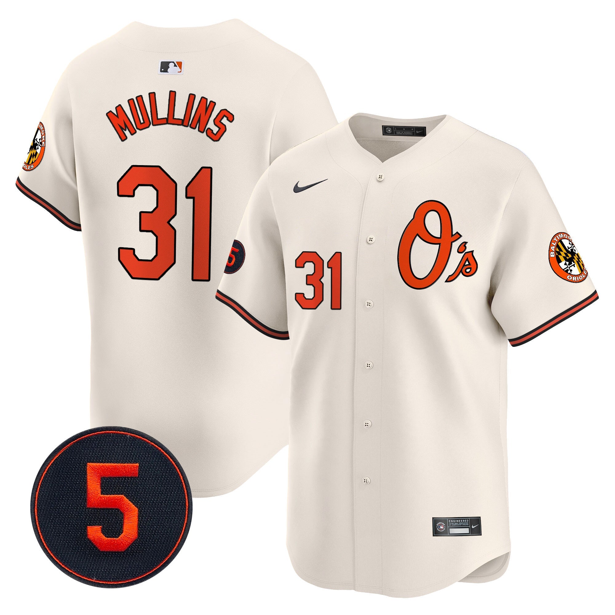 Men’s Baltimore Robinson Patch Vapor Premier Limited Jersey V4