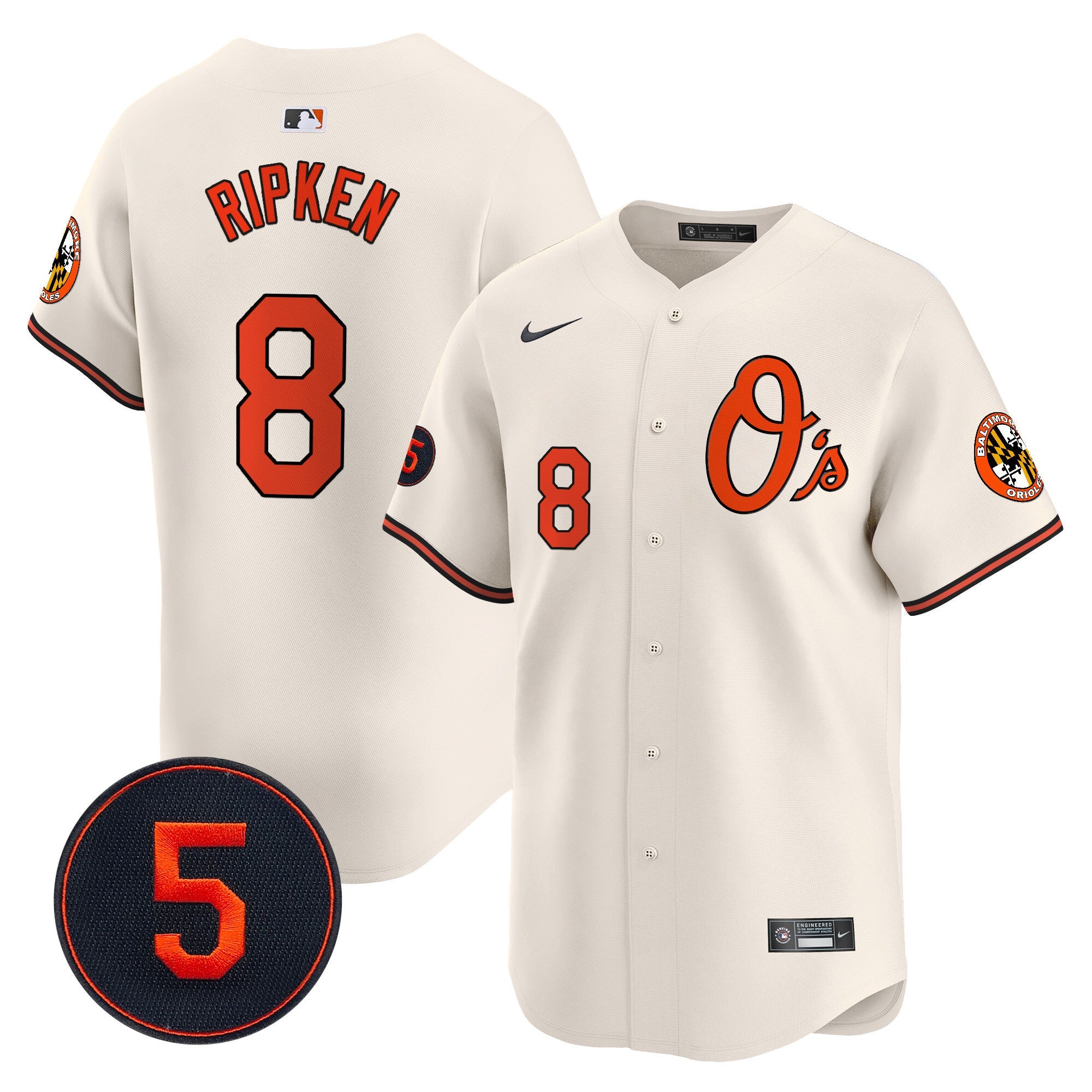 Men’s Baltimore Robinson Patch Vapor Premier Limited Jersey V4