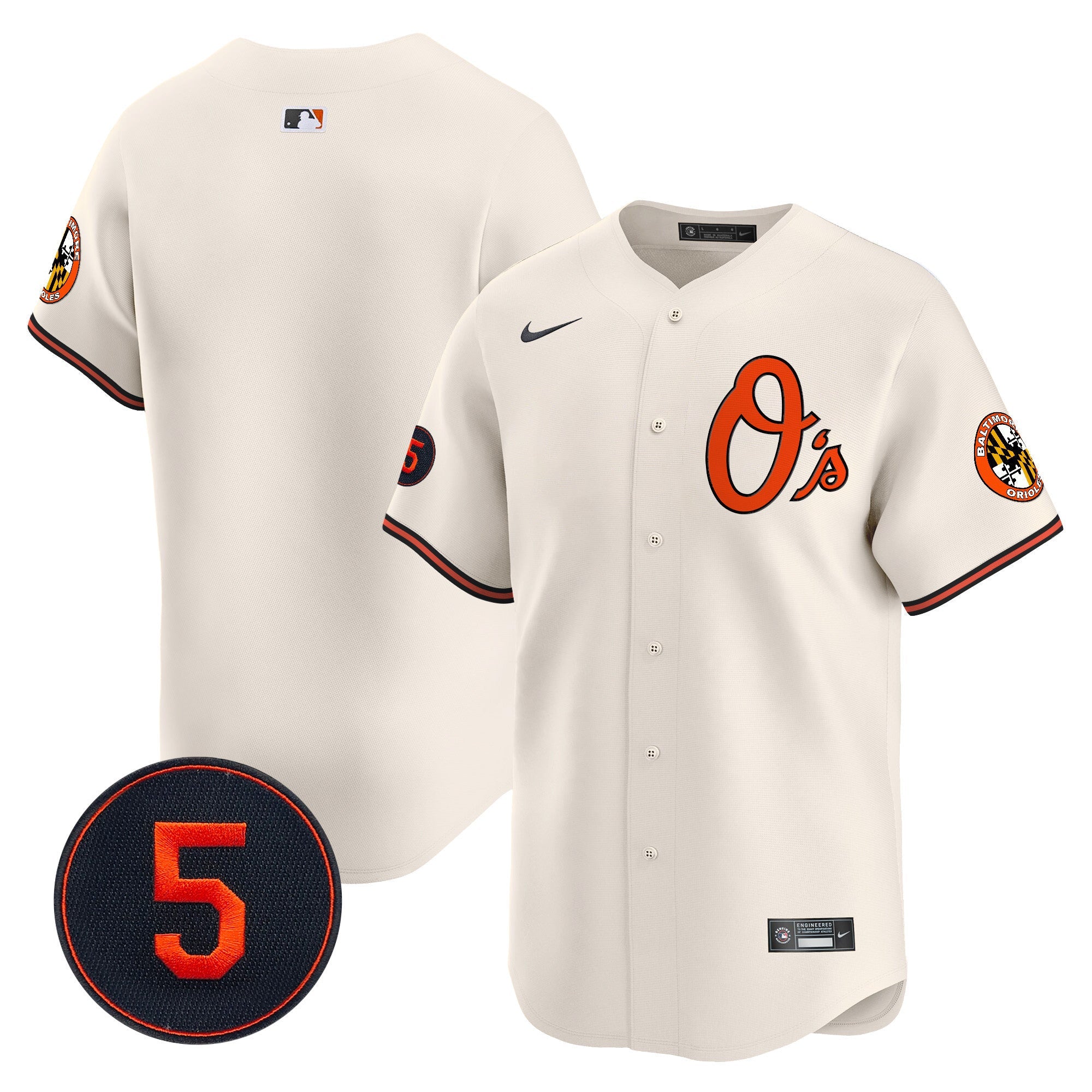 Men’s Baltimore Robinson Patch Vapor Premier Limited Jersey V4