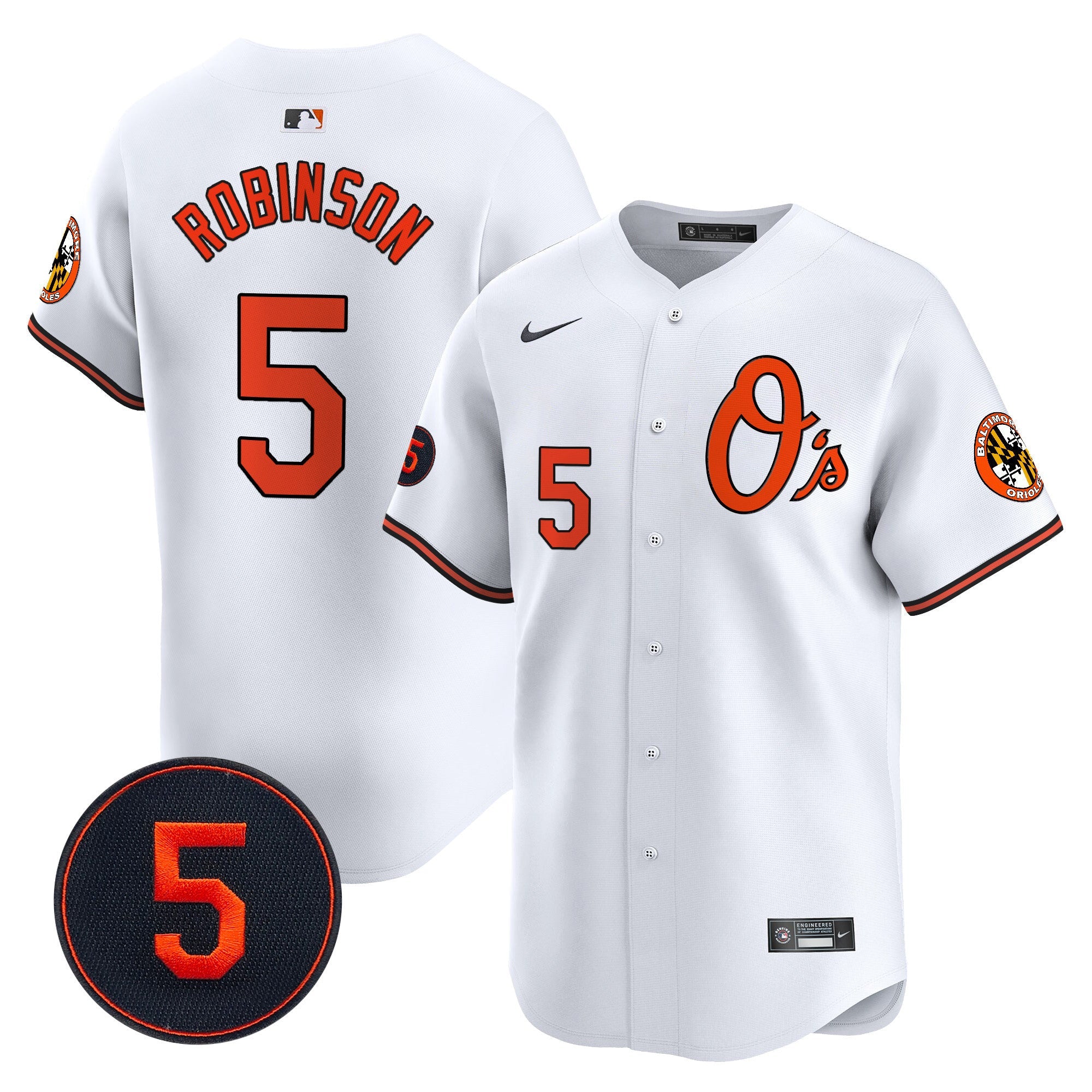 Men’s Baltimore Robinson Patch Vapor Premier Limited Jersey V4