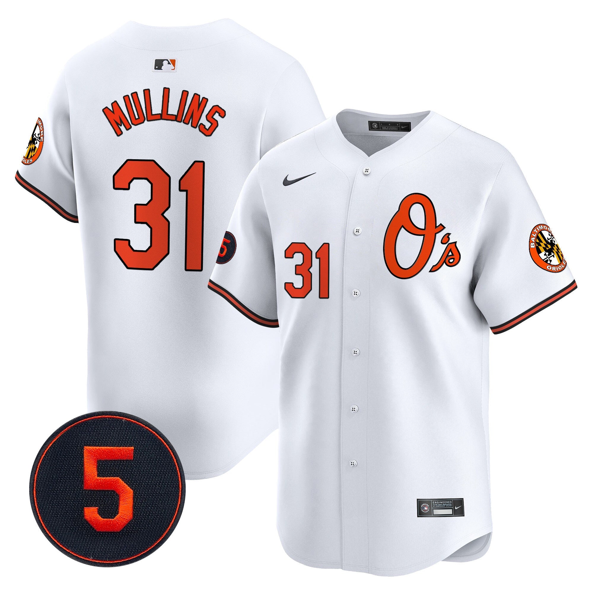 Men’s Baltimore Robinson Patch Vapor Premier Limited Jersey V4