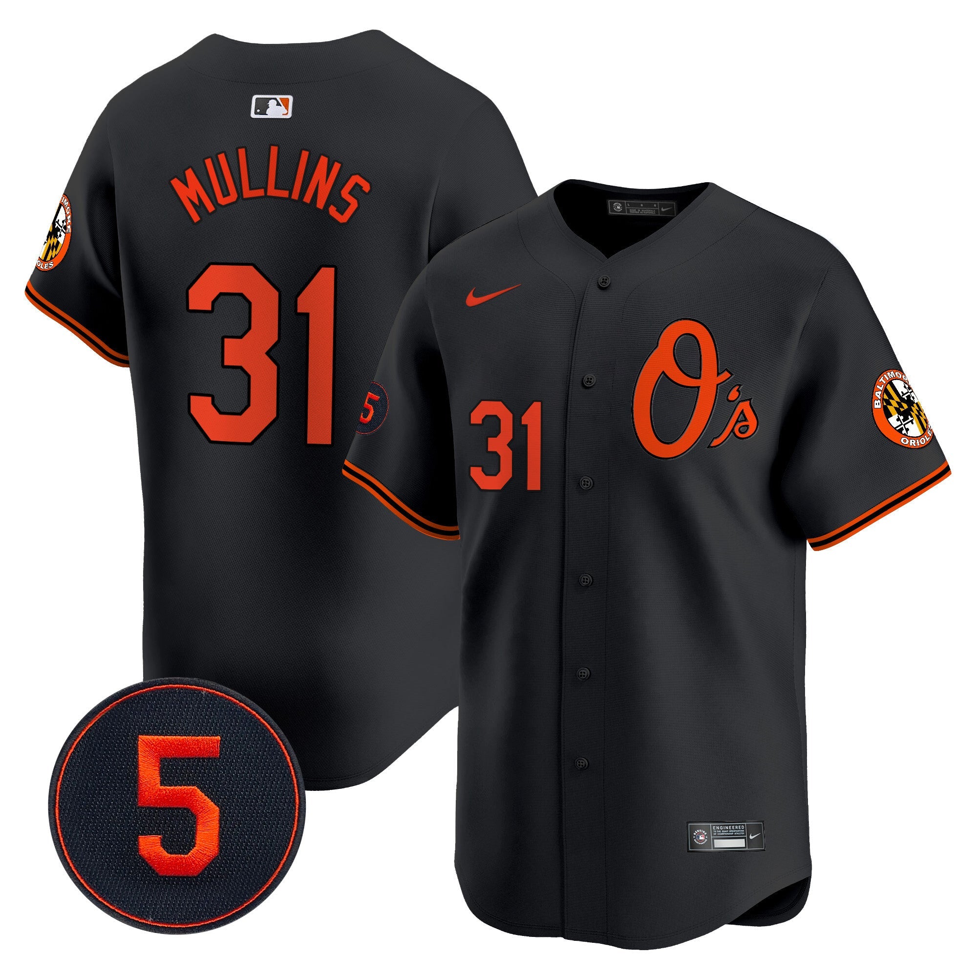 Men’s Baltimore Robinson Patch Vapor Premier Limited Jersey V4