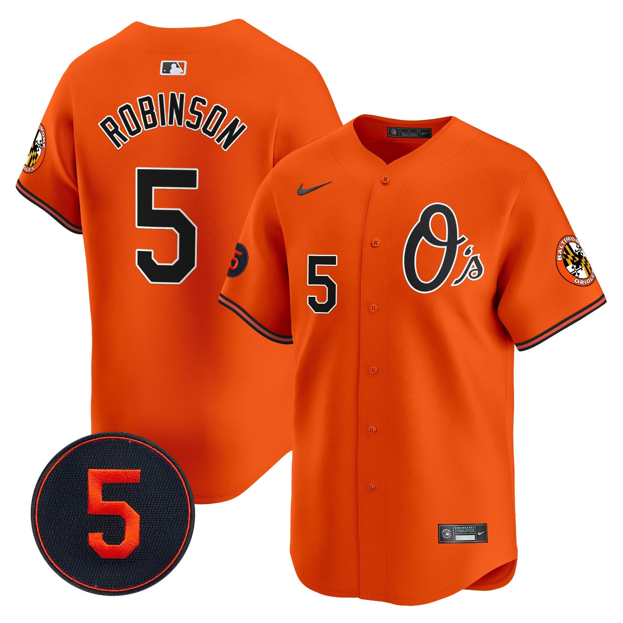 Men’s Baltimore Robinson Patch Vapor Premier Limited Jersey V4