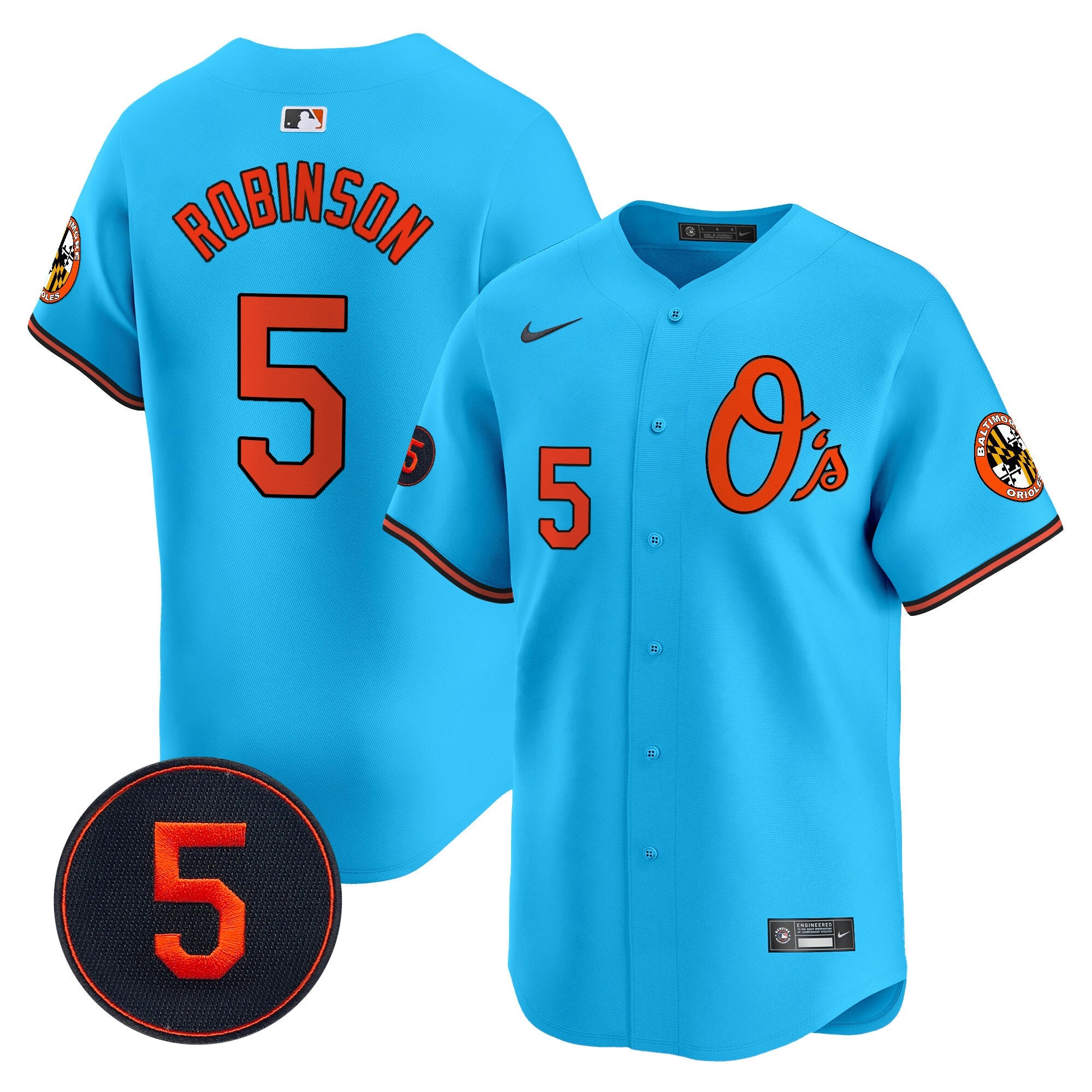 Men’s Baltimore Robinson Patch Vapor Premier Limited Jersey V4