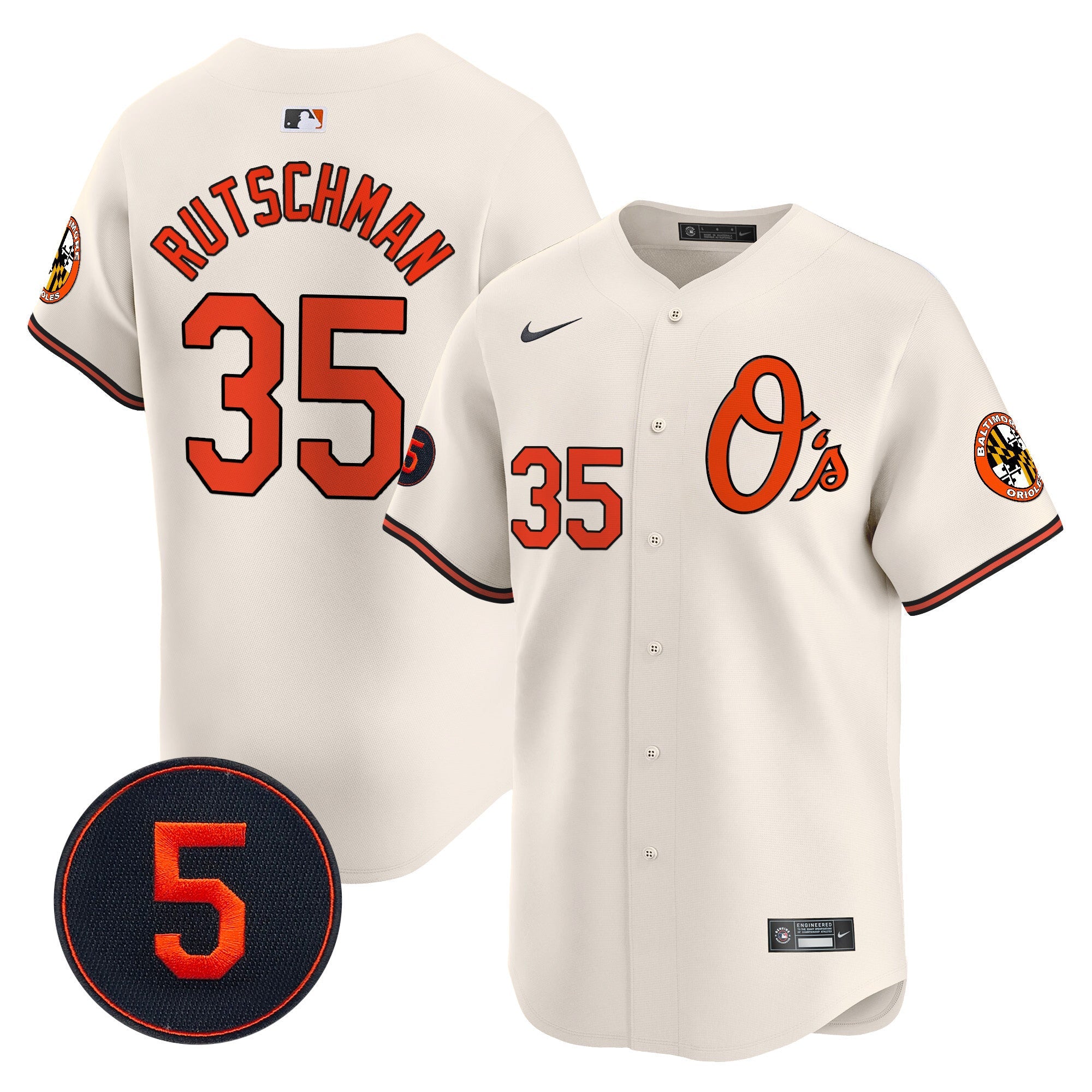 Men’s Baltimore Robinson Patch Vapor Premier Limited Jersey V4