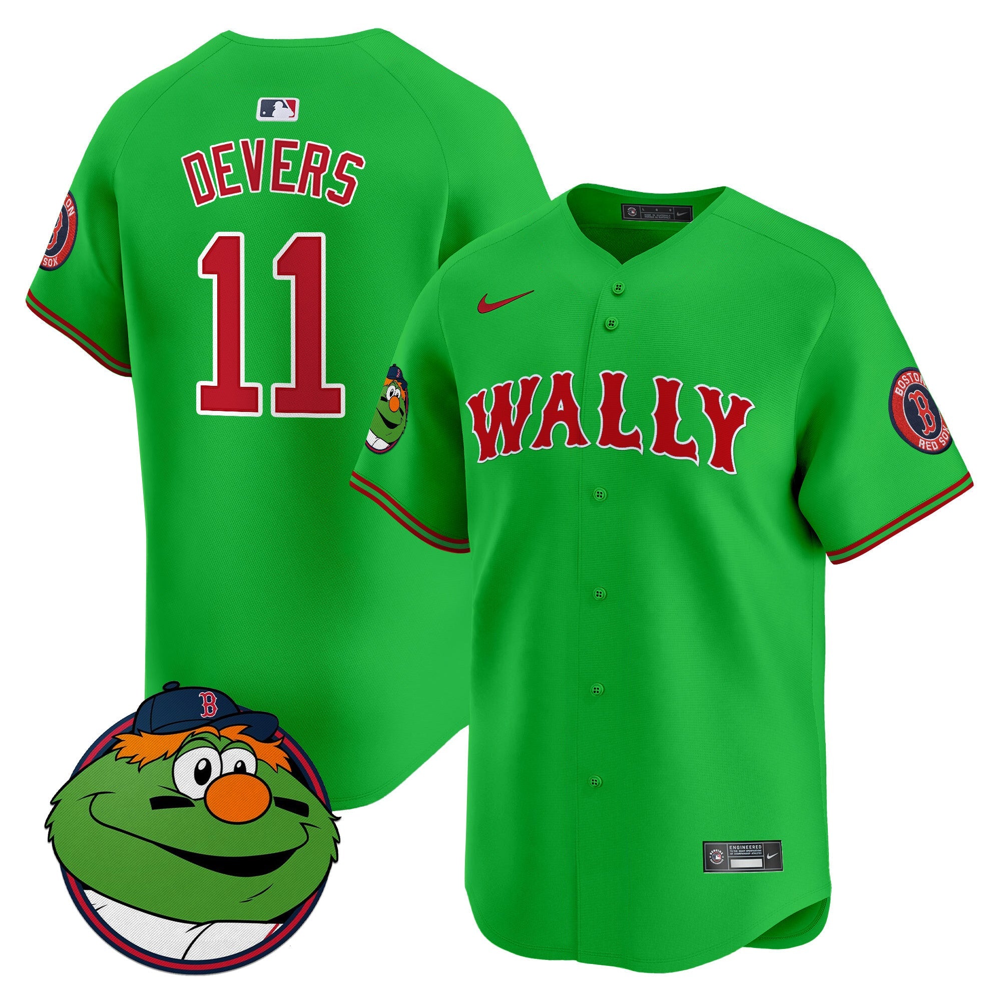 Men’s Boston Wally Vapor Premier Limited Jersey