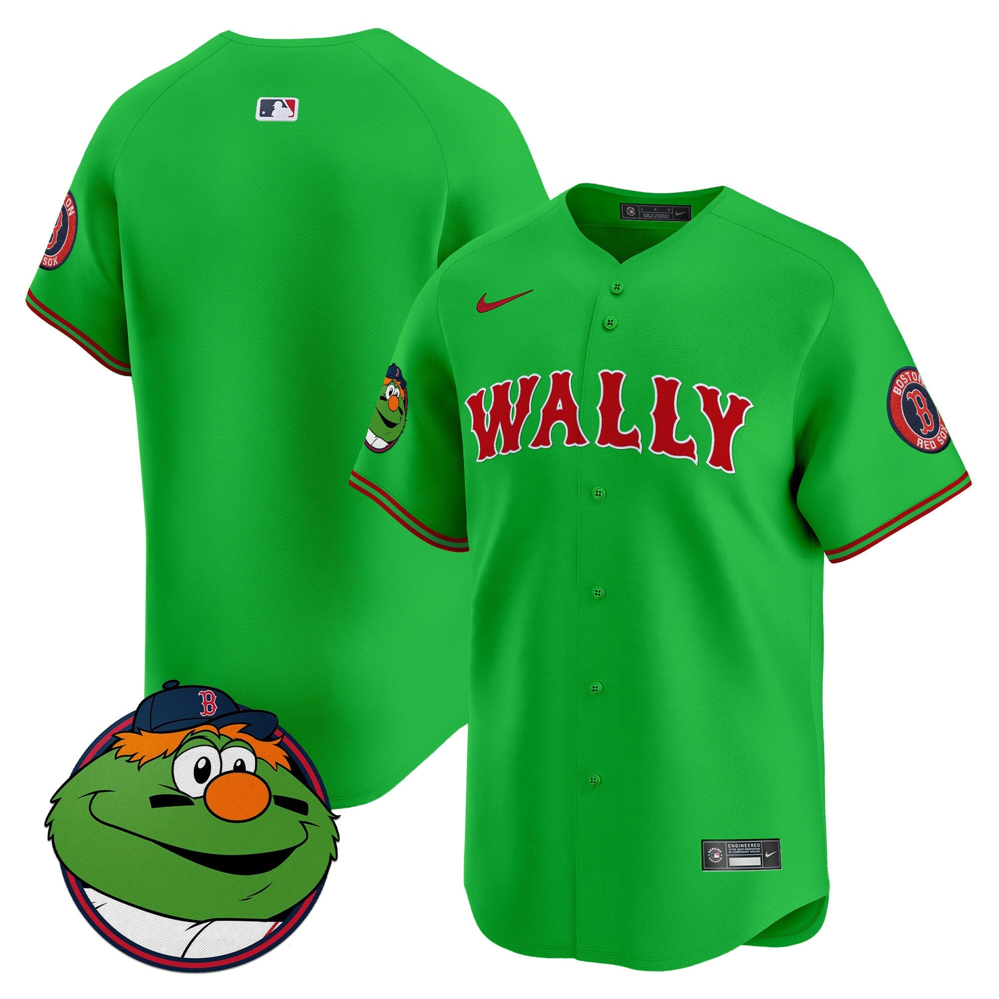 Men’s Boston Wally Vapor Premier Limited Jersey