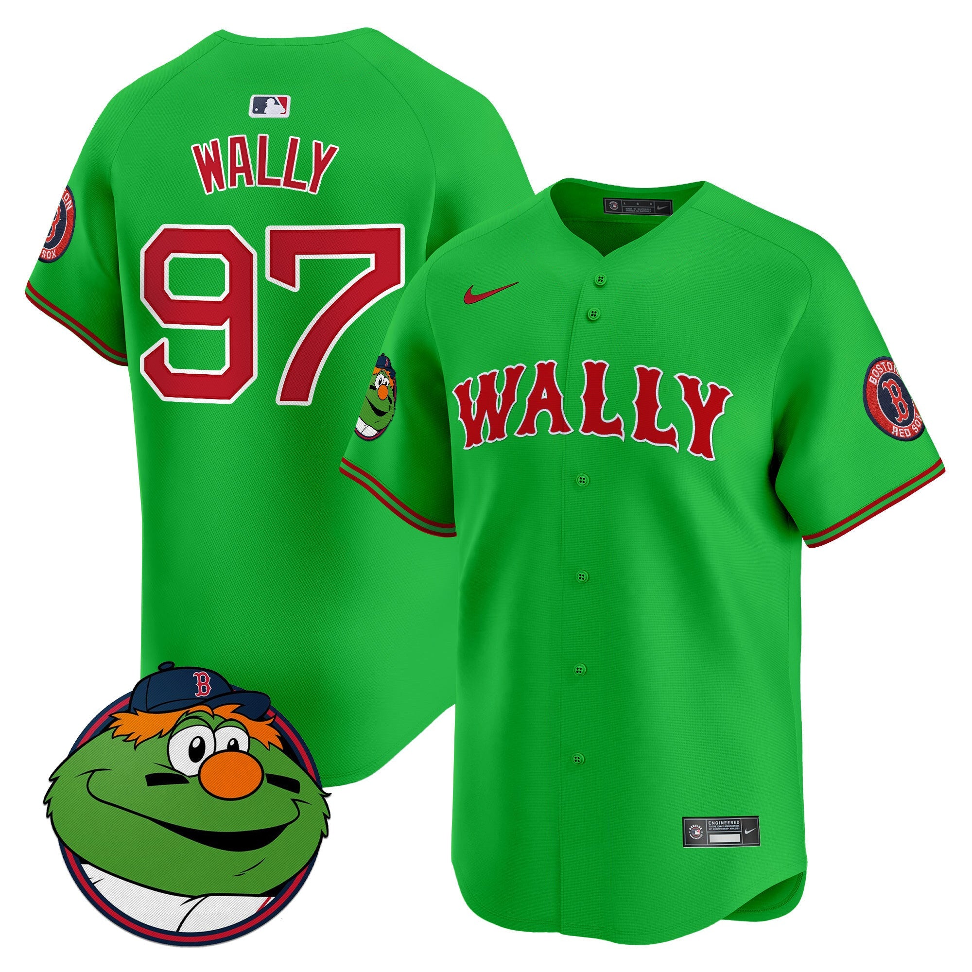 Men’s Boston Wally Vapor Premier Limited Jersey