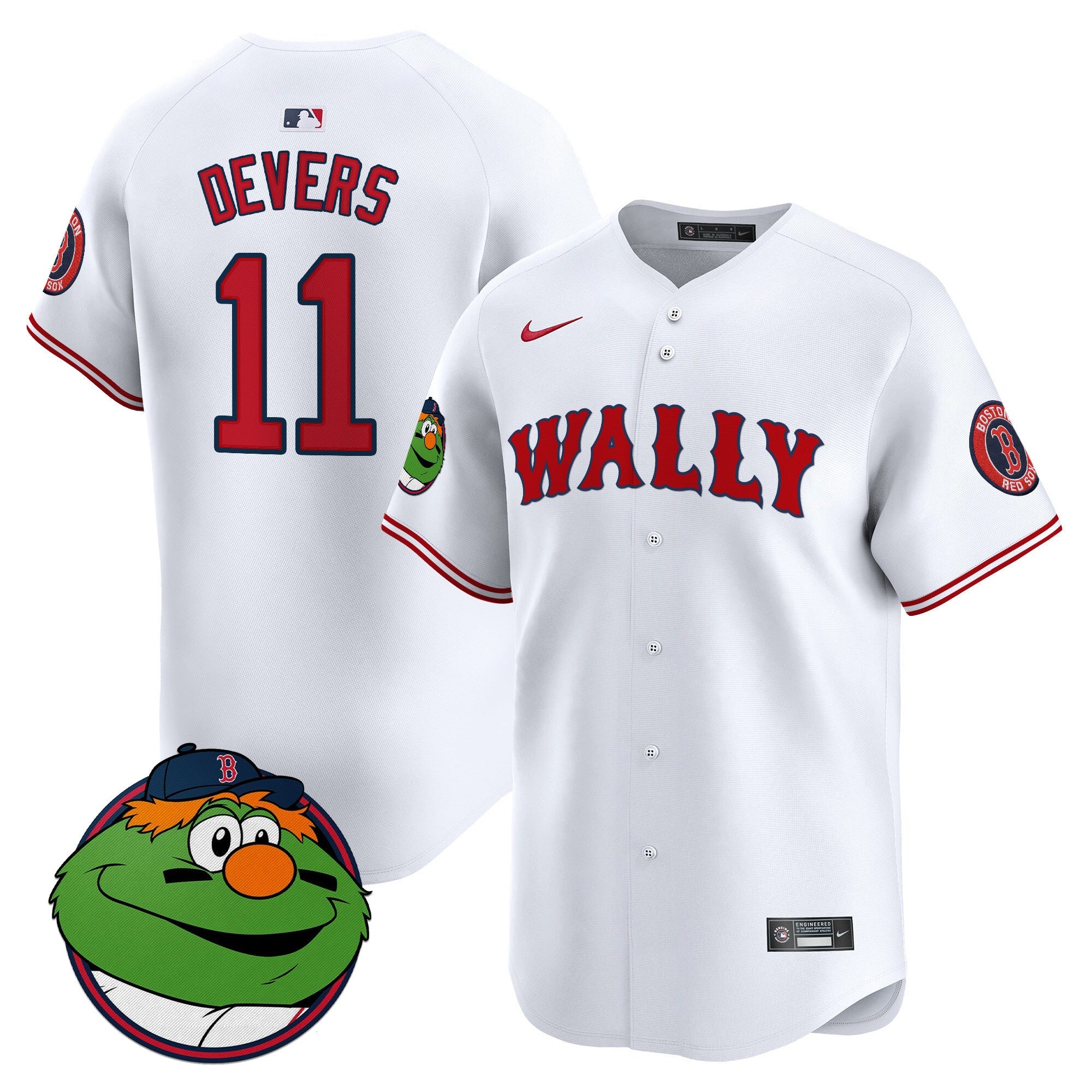 Men’s Boston Wally Vapor Premier Limited Jersey