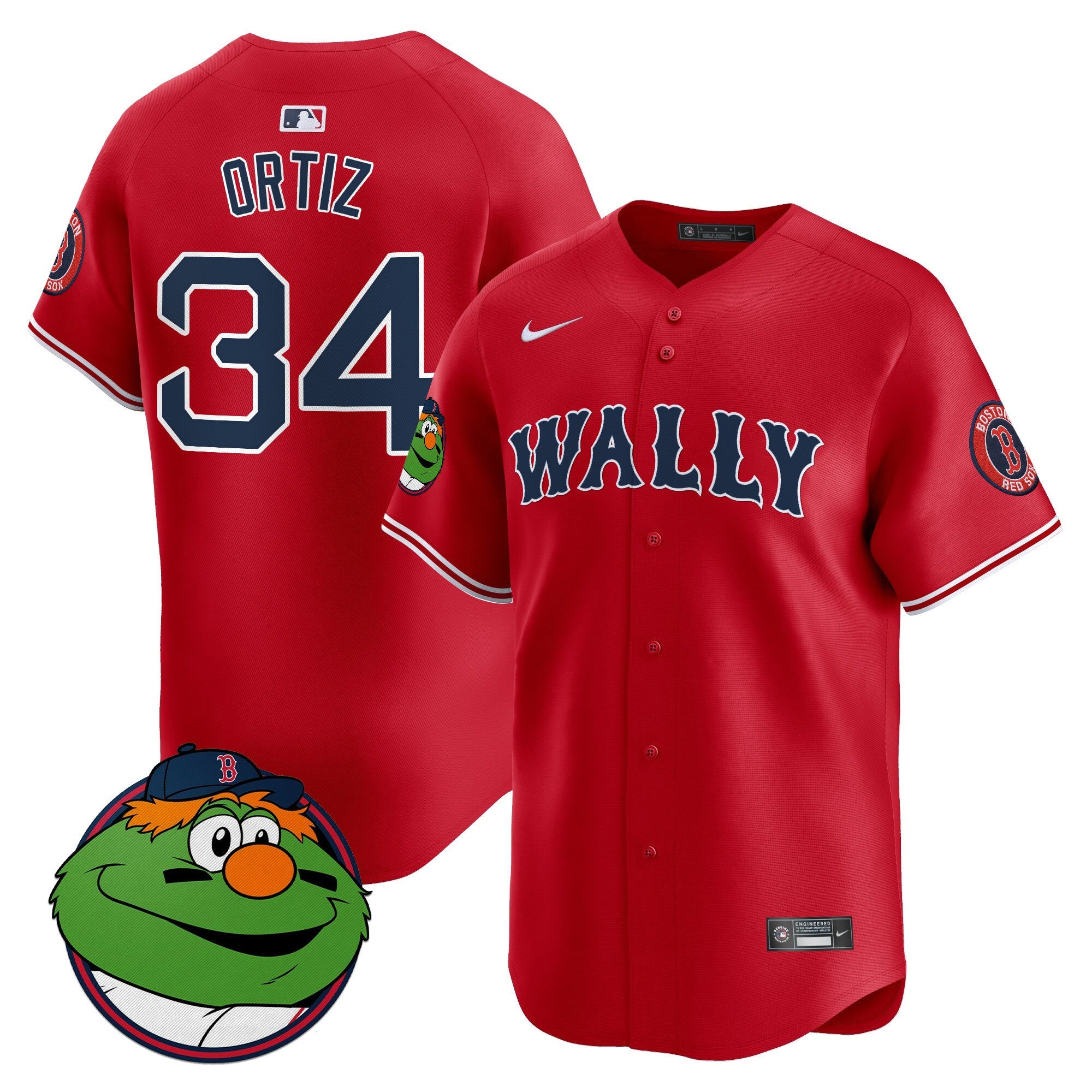 Men’s Boston Wally Vapor Premier Limited Jersey