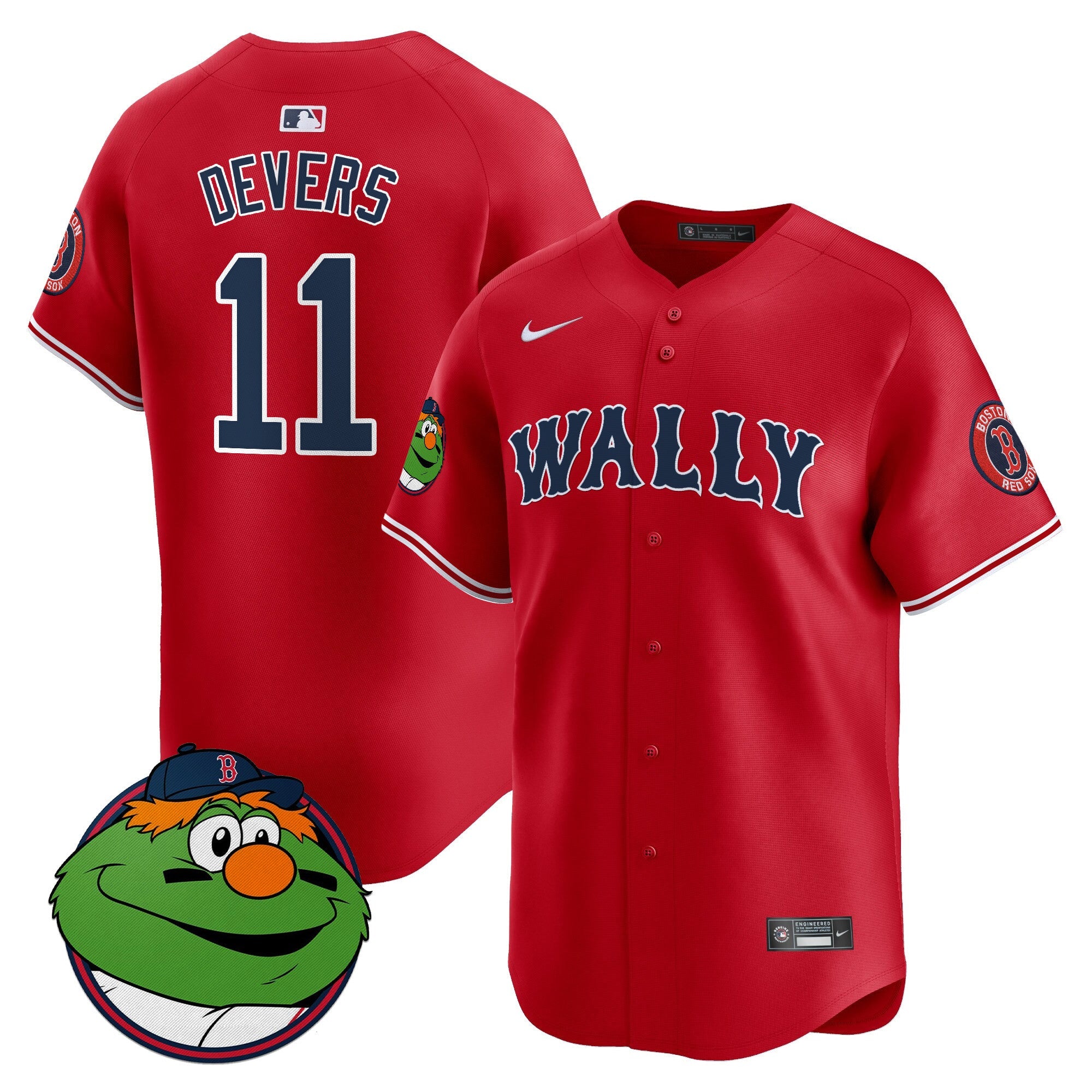 Men’s Boston Wally Vapor Premier Limited Jersey