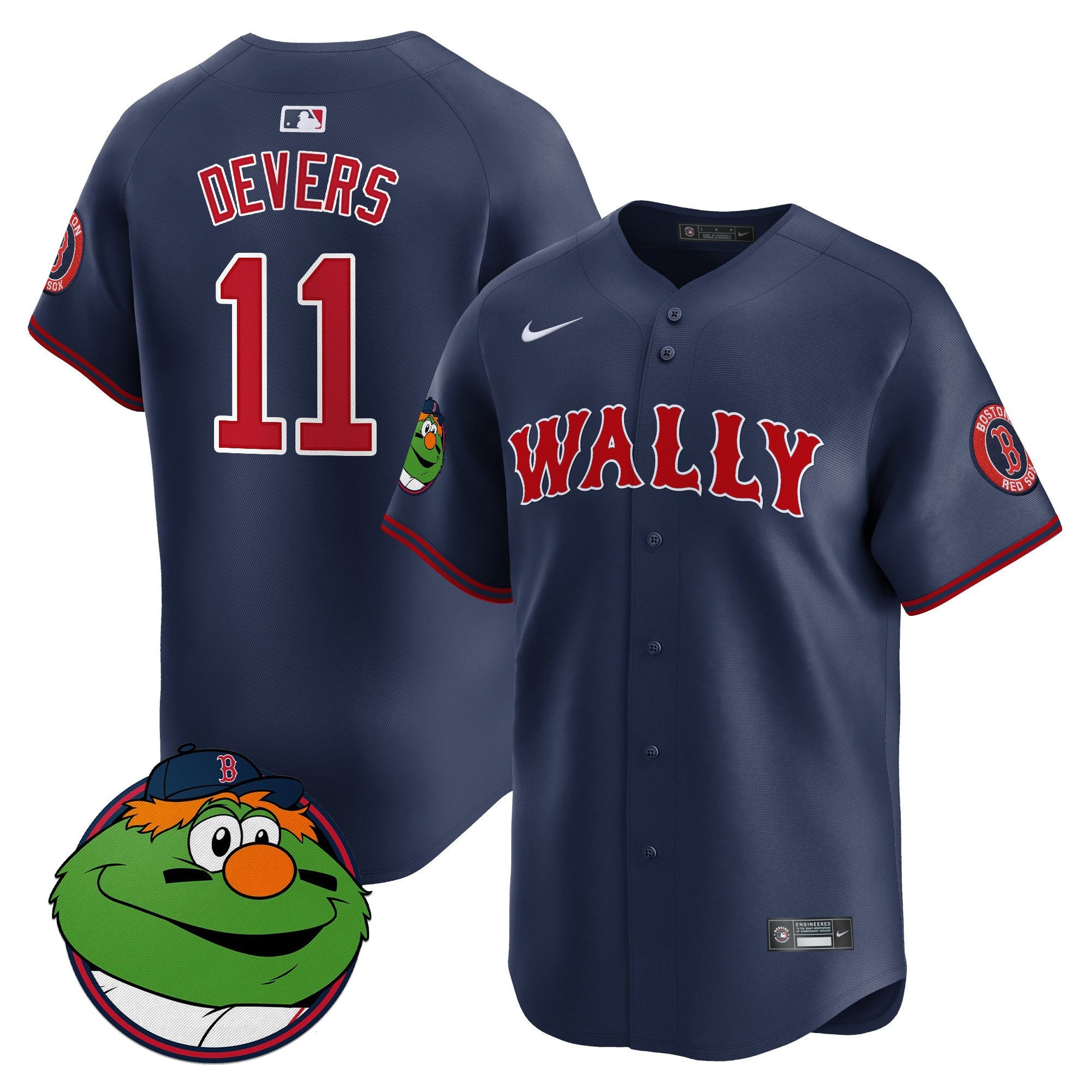 Men’s Boston Wally Vapor Premier Limited Jersey